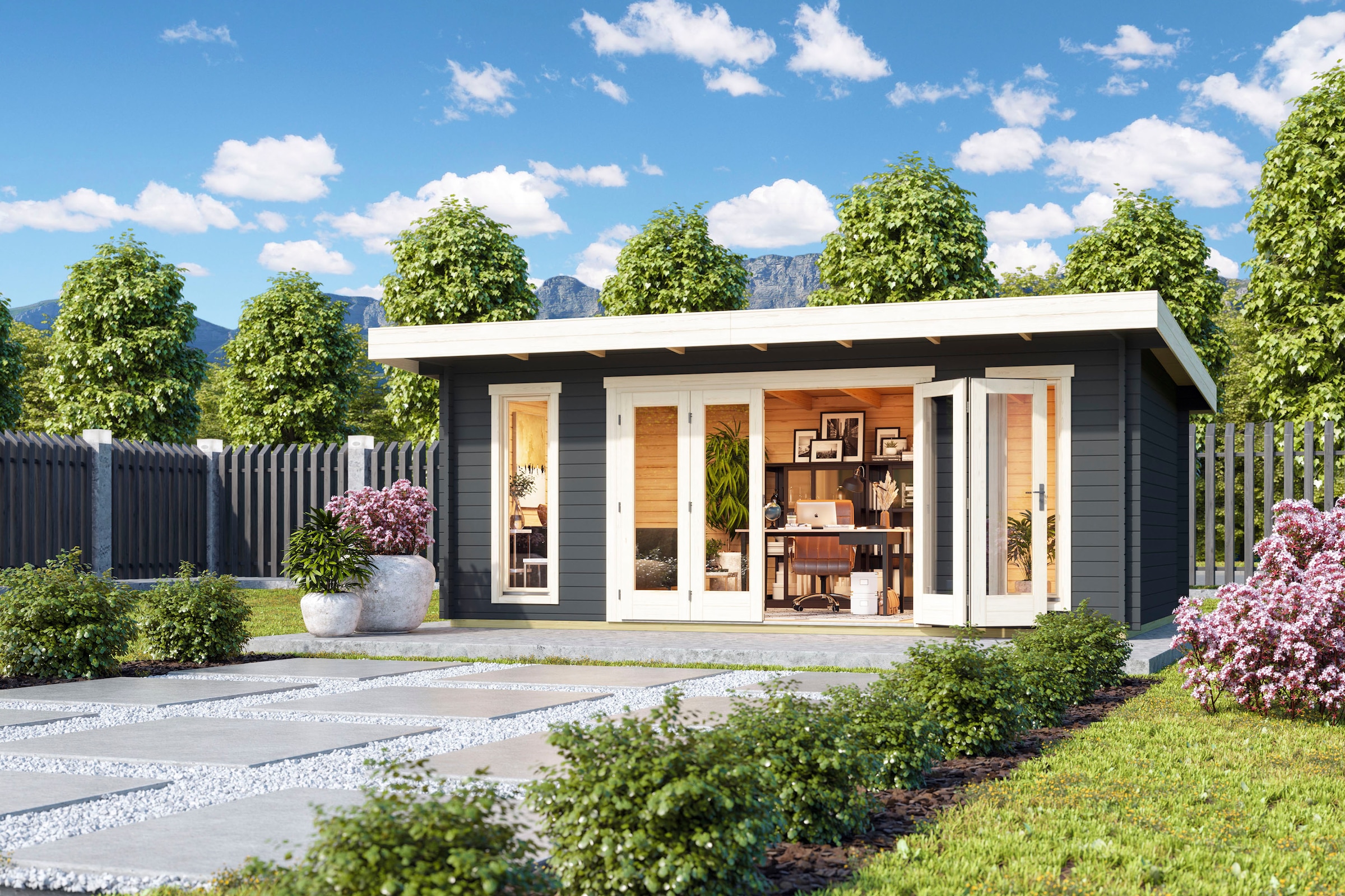 LASITA MAJA Gartenhaus »SUSSEX«, (Set, inkl. Fussbodenbretter zum verlegen)