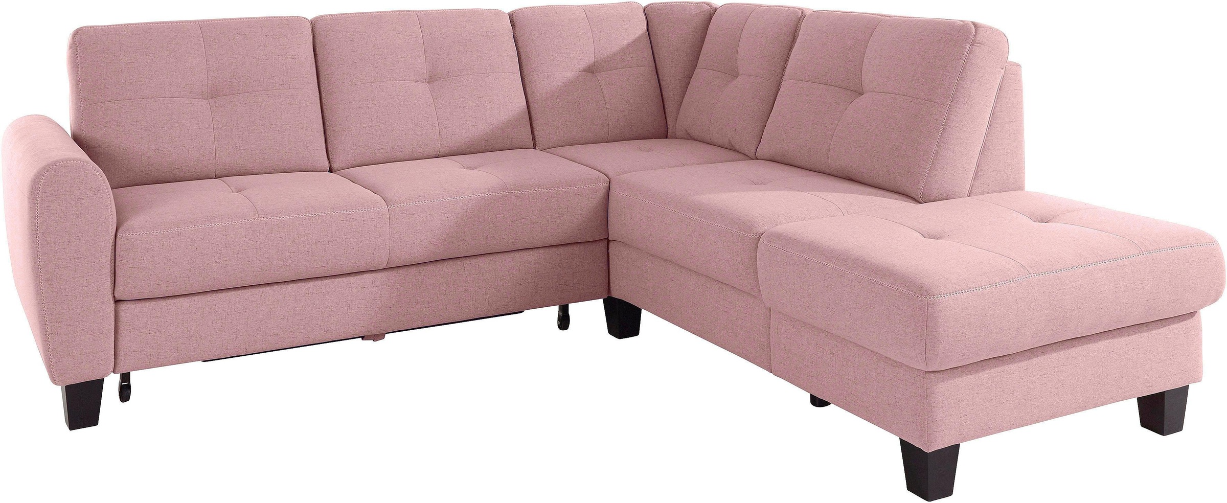 sit&more Ecksofa "Varese L-Form", mit Federkern, wahlweise mit Bettfunktion günstig online kaufen