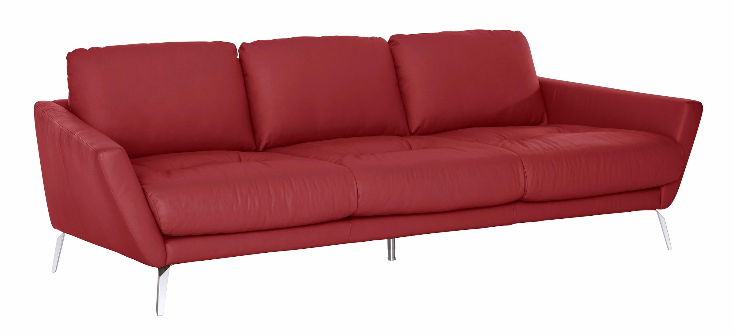 W.SCHILLIG Big-Sofa "softy", mit dekorativer Heftung im Sitz, Füße Chrom gl günstig online kaufen