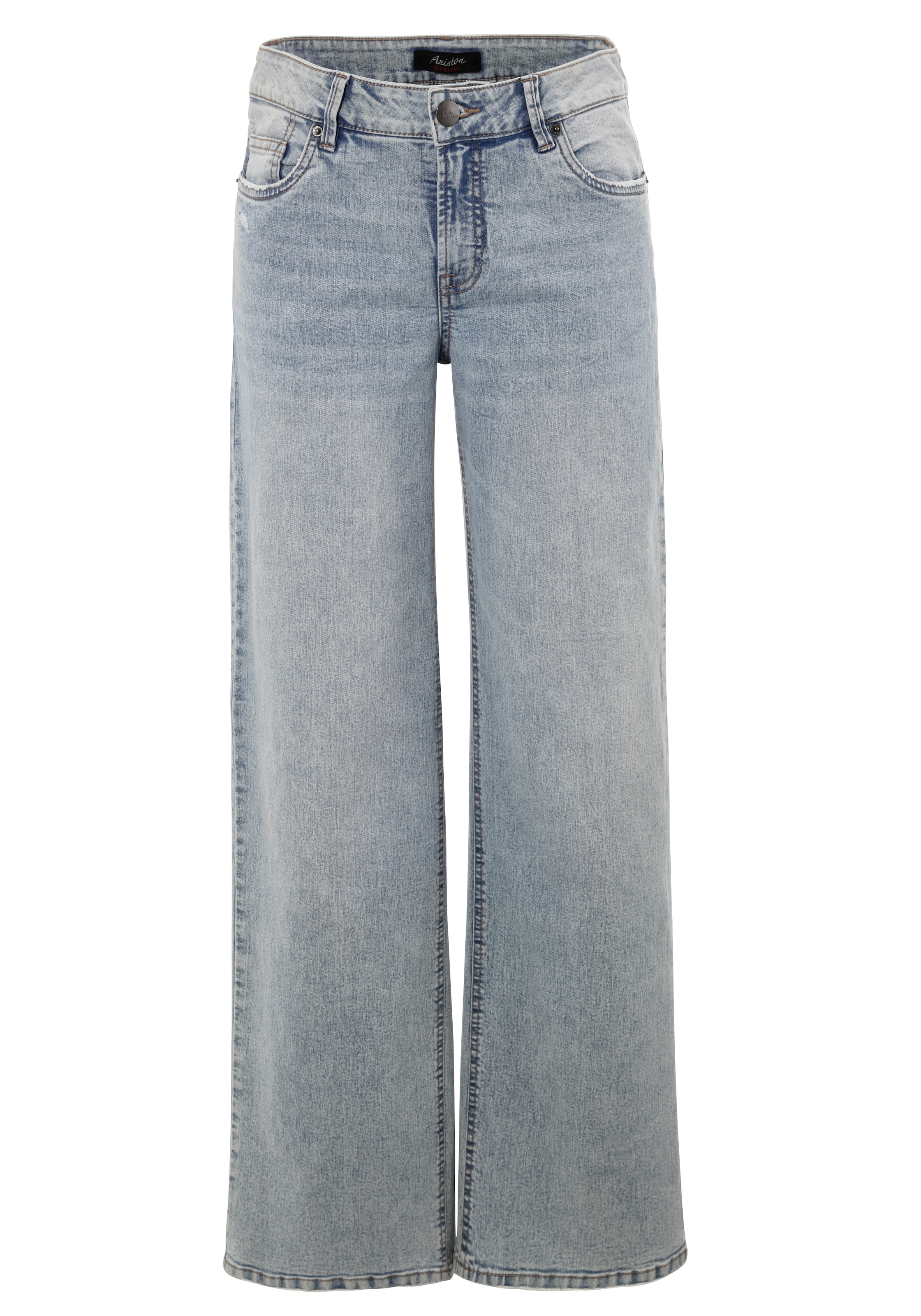 Aniston CASUAL Straight-Jeans mit trendig weitem Bein