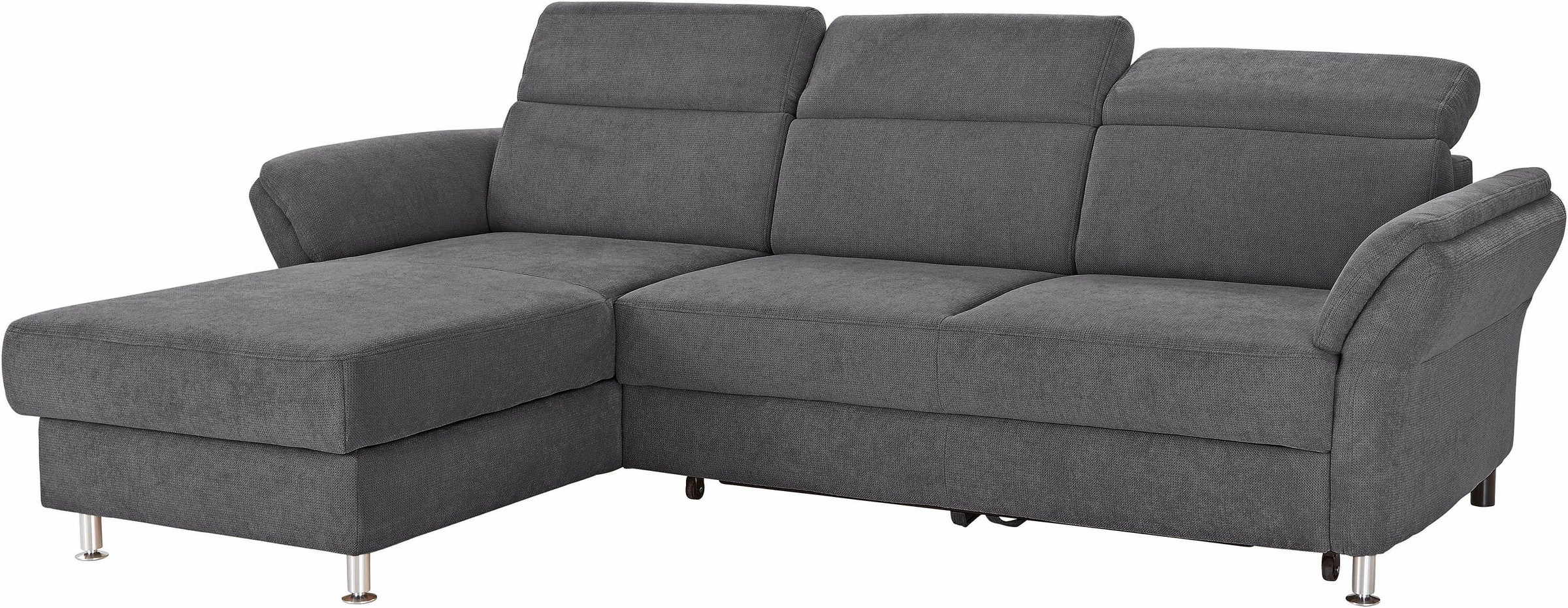 sit&more Ecksofa »Avignon L-Form«, Kopfteilverstellung, wahlweise mit Bettfunktion und Bettkasten