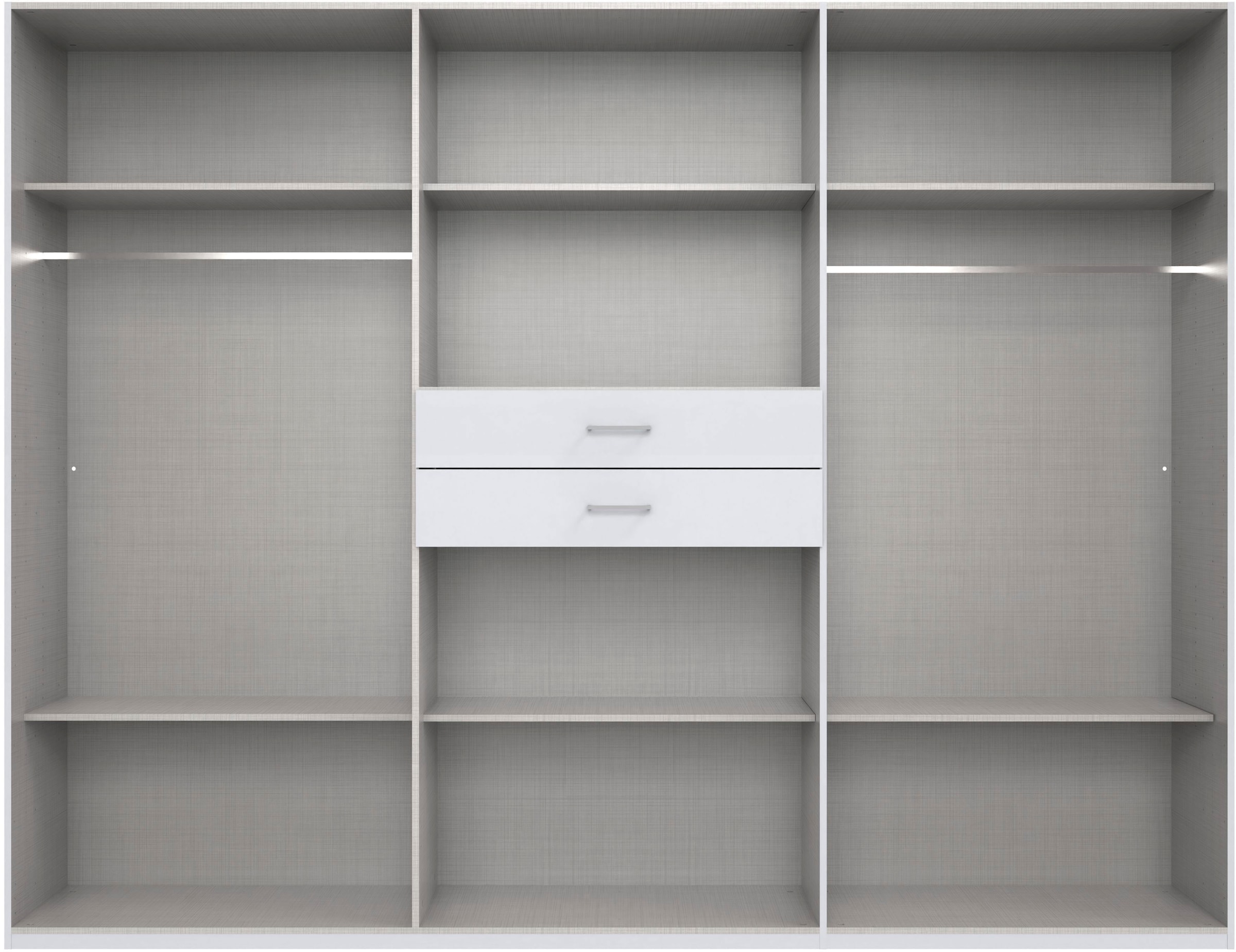 Wimex Kleiderschrank »Diver Drehtürenschrank mit Spiegel, Schubladen, 225 oder 270cm breit«, Bestseller Schlafzimmerschrank wahlweise 3 Innenausstattungen