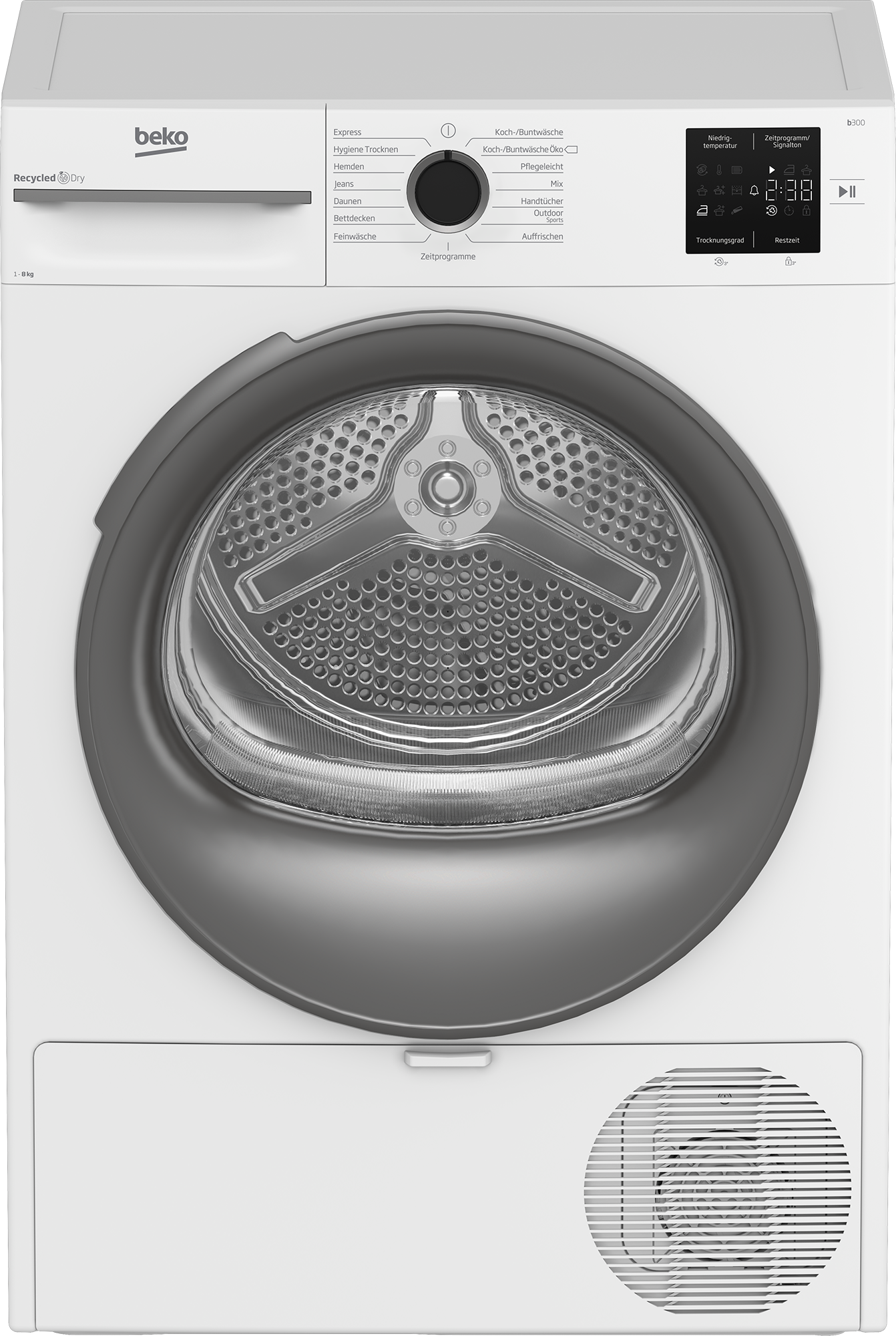 BEKO Kondenstrockner »BM3T38210W1«, 8 kg, mit Wärmepumpentechnologie