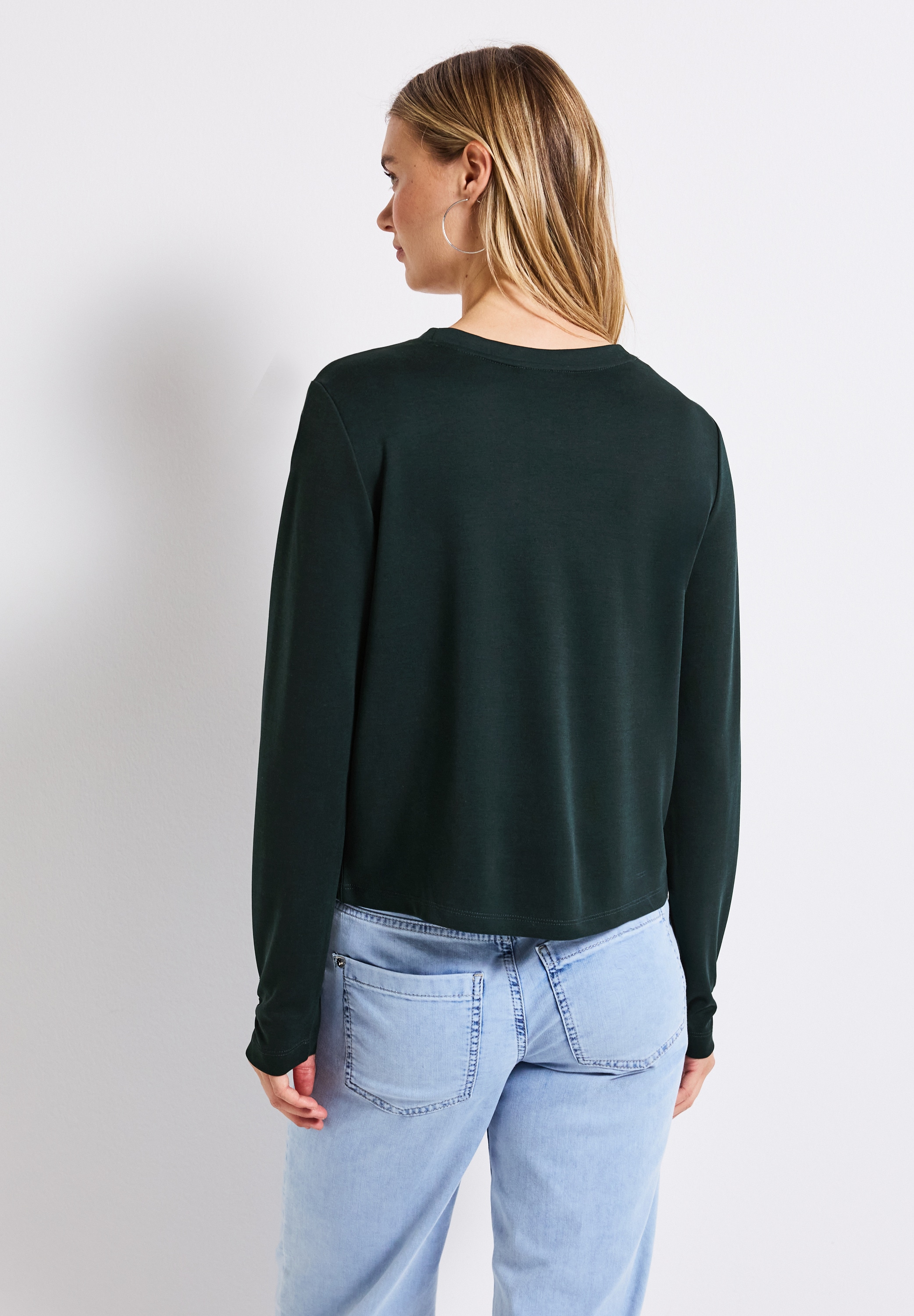 STREET ONE Shirtjacke, im Silk-Look
