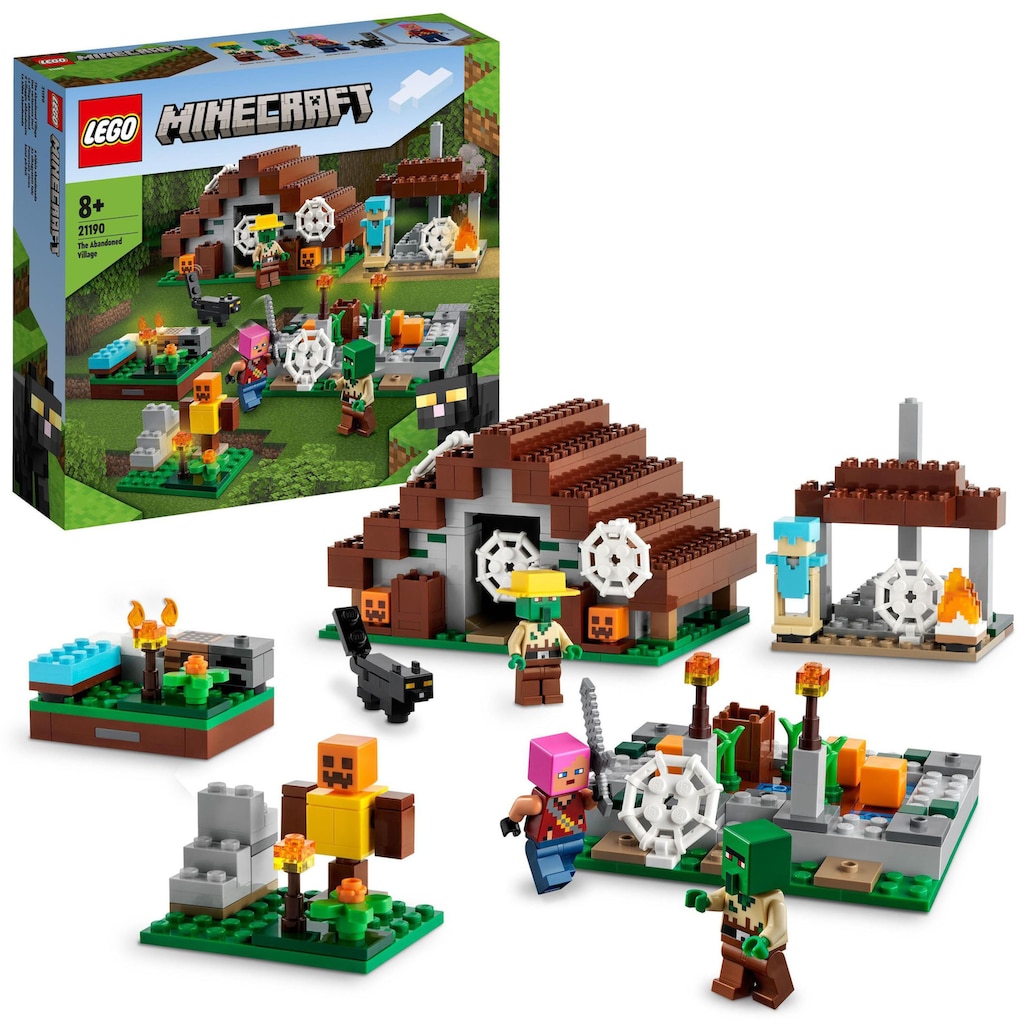 LEGO® Konstruktionsspielsteine »Das verlassene Dorf (21190), LEGO® Minecraft«, (422 St.)