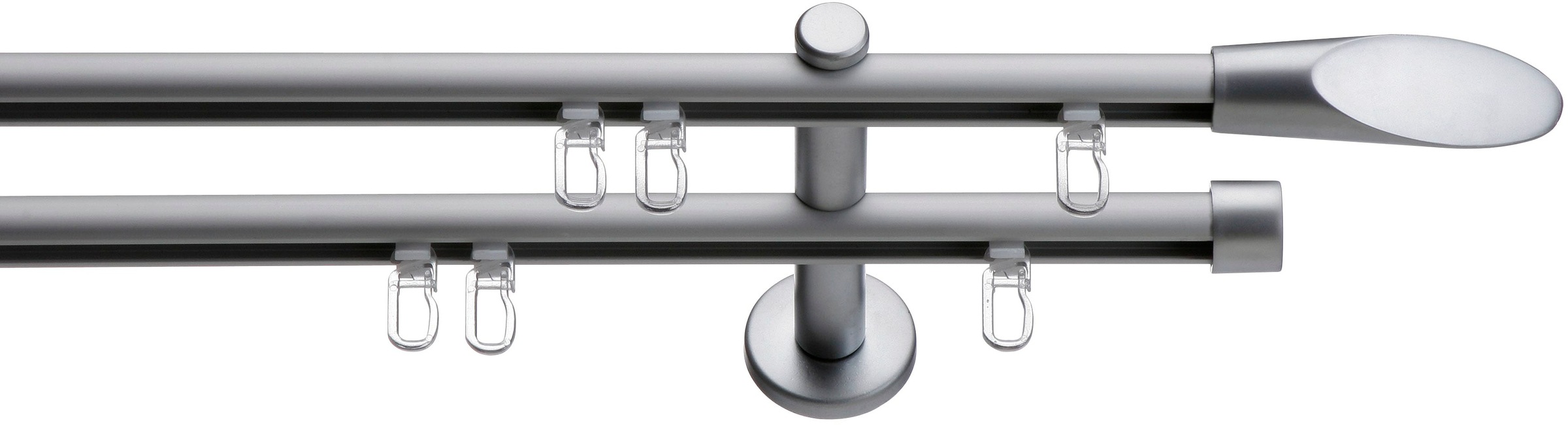 indeko Gardinenstange »Marbella« Ø 16 mm 2 läufig-läufig Fixmaß Innenlauf K günstig online kaufen