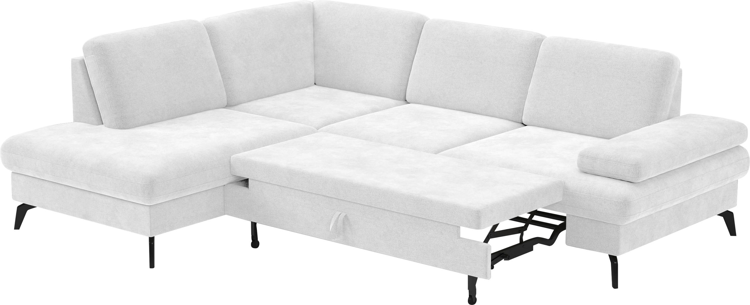 sit&more Ecksofa »Morris L-Form, inkl. Sitztiefenverstellung«, wahlweise mit Armteilverstellung, Bettfunktion & Bettkasten