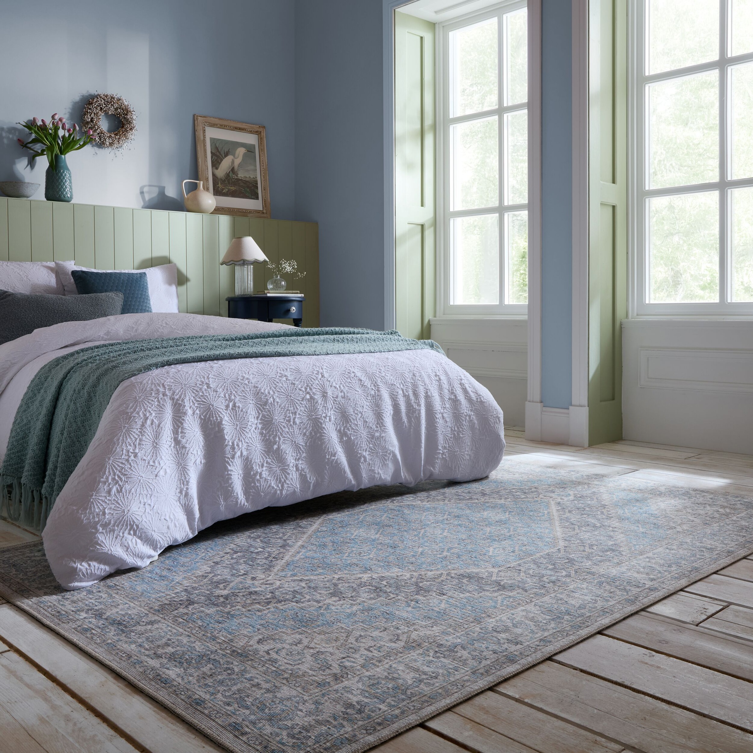FLAIR RUGS Teppich »Corin«, rechteckig, 4 mm Höhe, Waschbarer Traditionelle günstig online kaufen