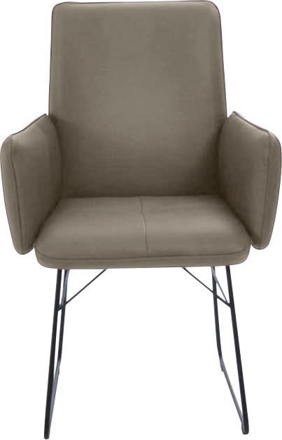 K+W Komfort & Wohnen Armlehnstuhl () 1 Stk.Drahtkufengestell in Metall schw günstig online kaufen