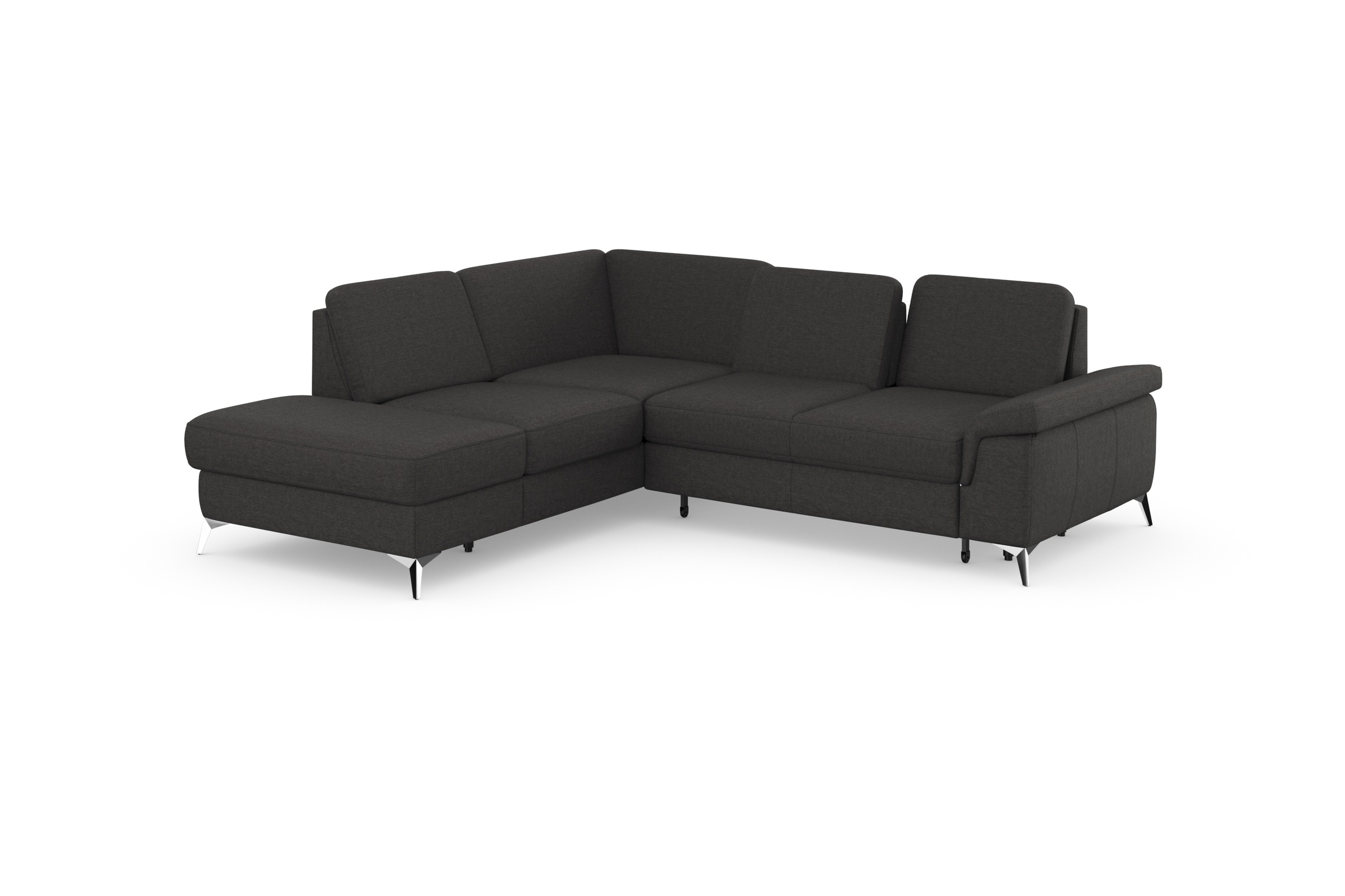 sit&more Ecksofa »Padua L-Form«, inklusive Sitztiefenverstellung, Armteilfunktion und Federkern