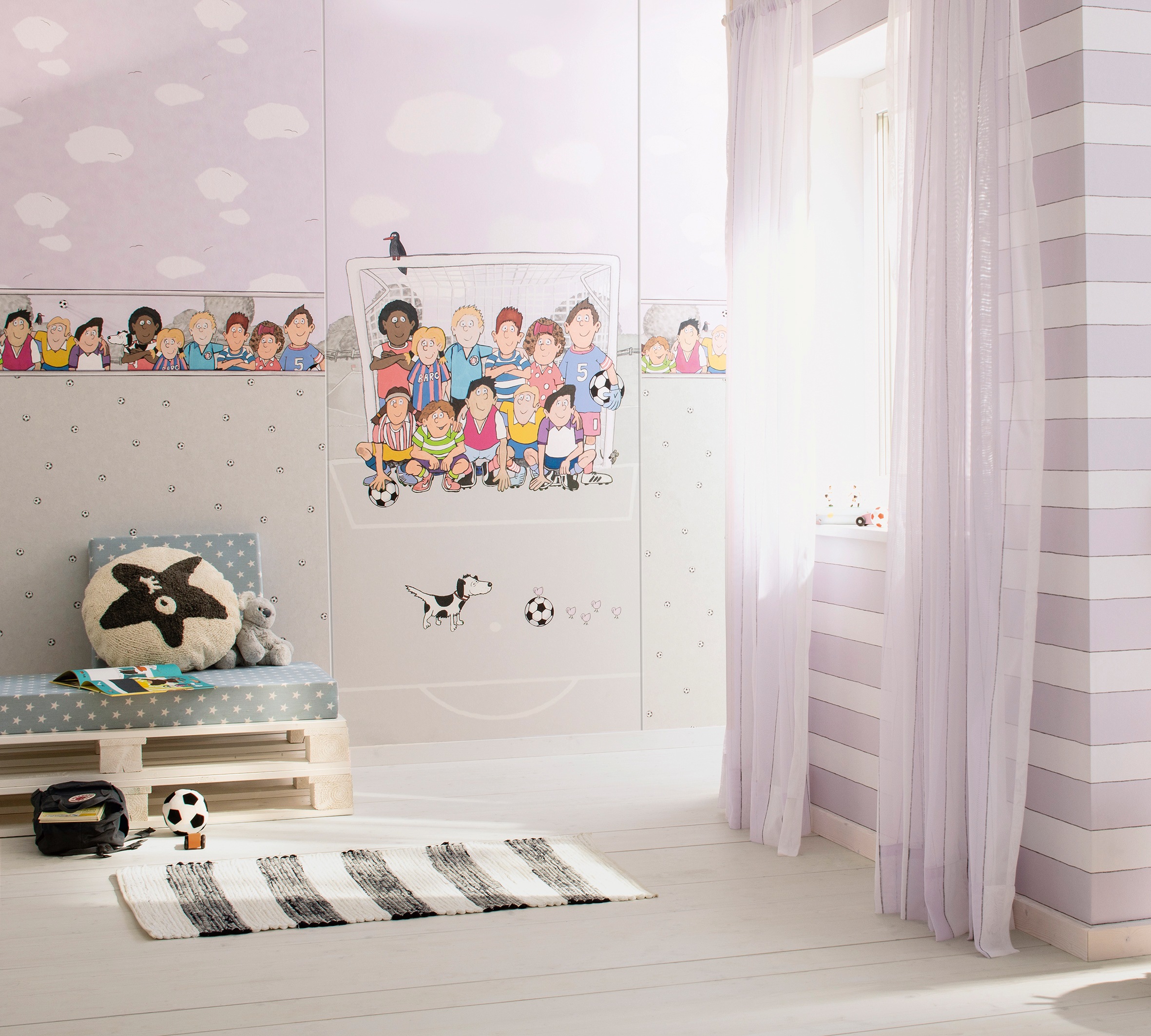 Marburg Fototapete, matt, Fußball, moderne Tapete für Wohnzimmer Schlafzimmer Küche