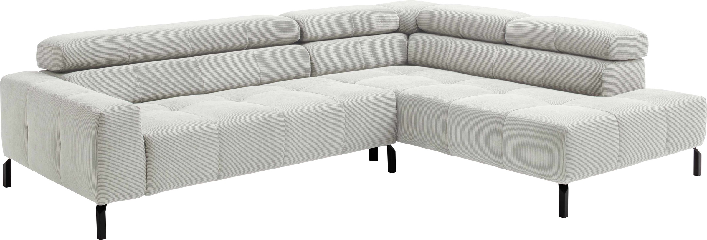 Places of Style Ecksofa »Cleveland, L-Form, incl. Kopfteilverstellung, Brei günstig online kaufen