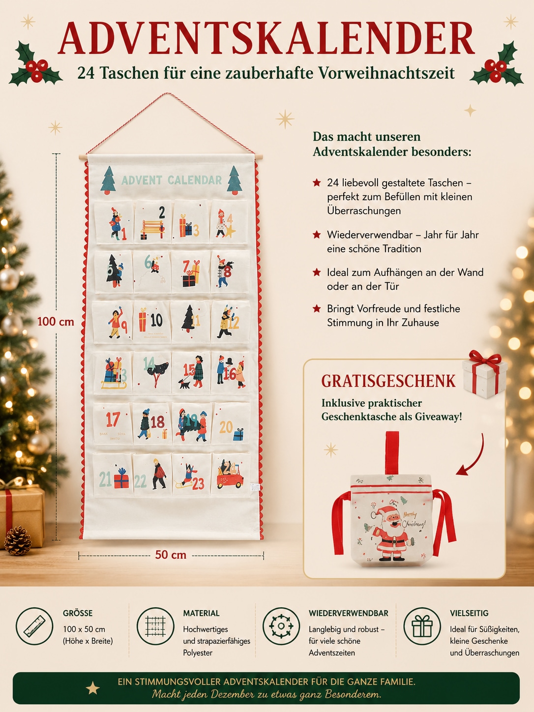 OTTO home Adventskalender »Adventskalender« Es liegt keine Altersempfehlung vor