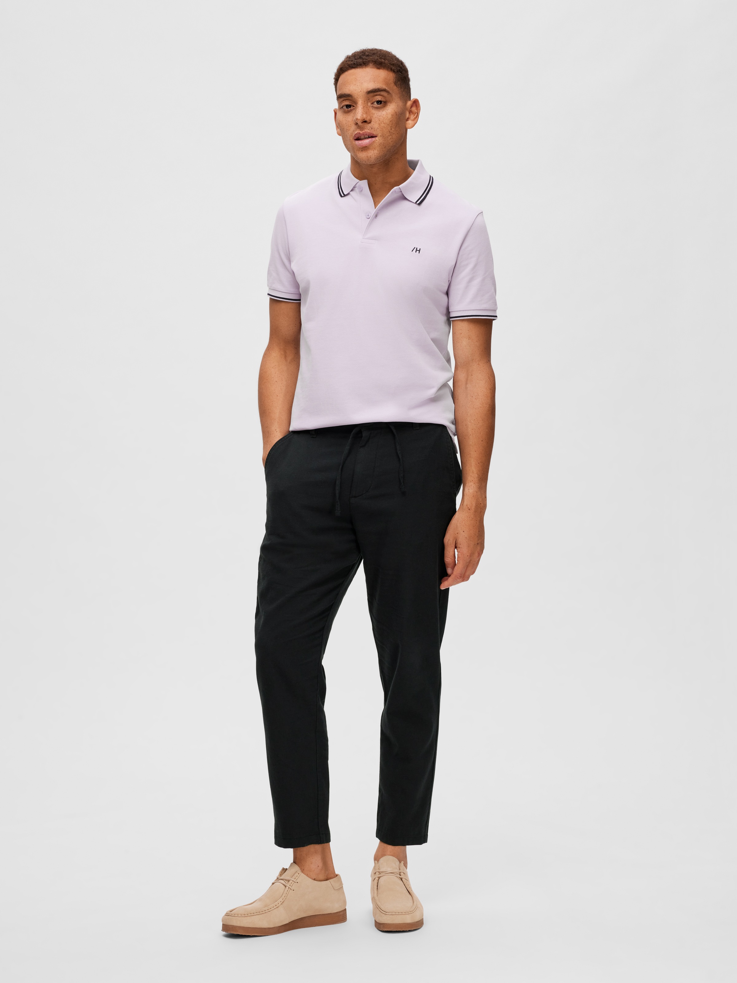 SELECTED HOMME Chinohose »SLH172-SLIMTAPE BRODY LINEN PANT NOOS«, mit Leinen