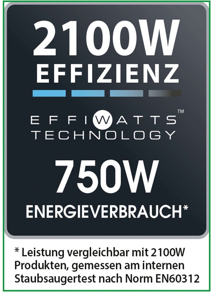 Rowenta Bodenstaubsauger »Swift Power Cyclonic, ohne Beutel, hohe Saugleistung auf Hartböden«, 750 W, beutellos, kompakte Größe, starke Leistung dank Effitech-Motor, einfache Leerung