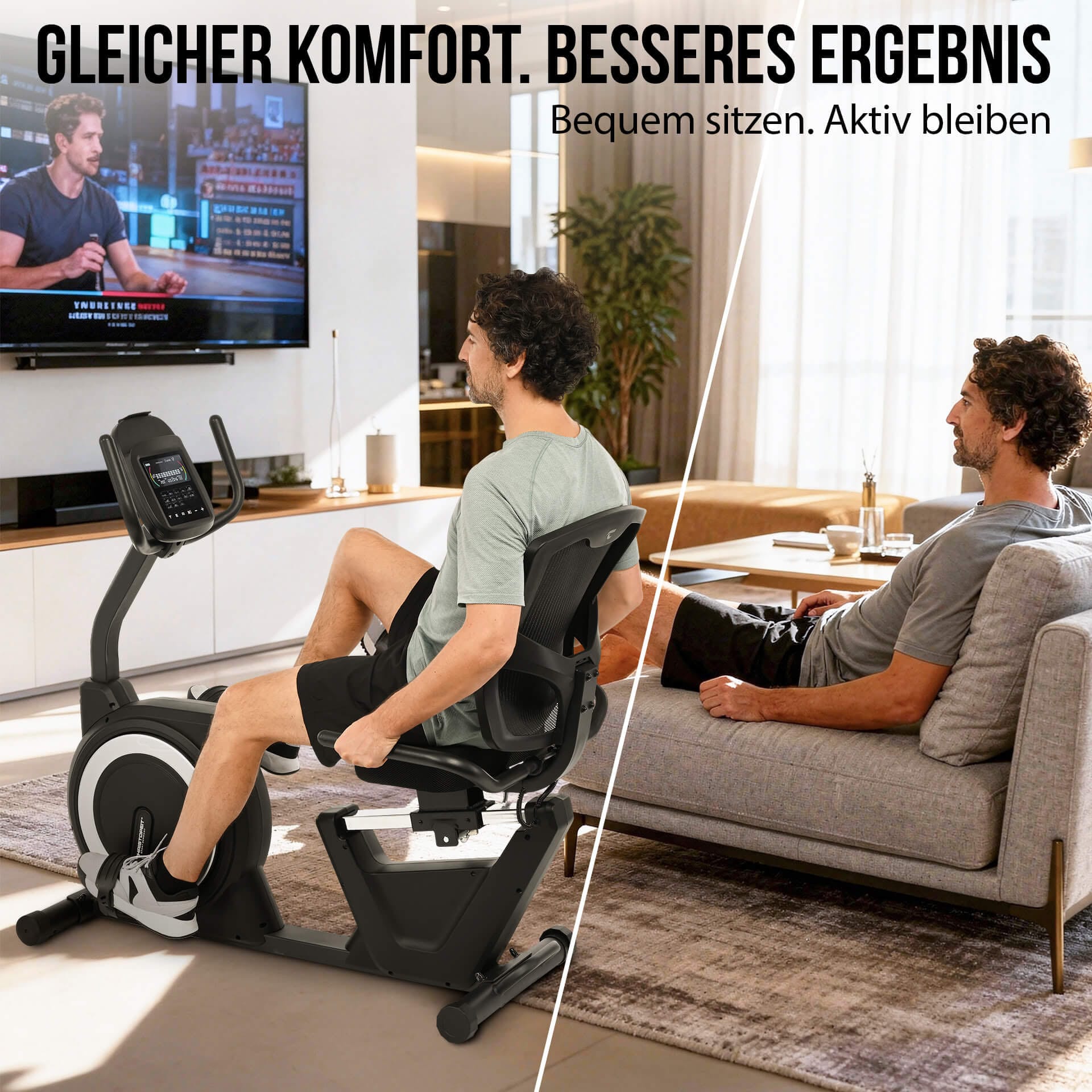 Christopeit Sport® Liege-Ergometer »Sitz-Ergometer RS 4000« 150 kg max. Benutzergewicht, Fahrrad, 32 Widerstandsstufen