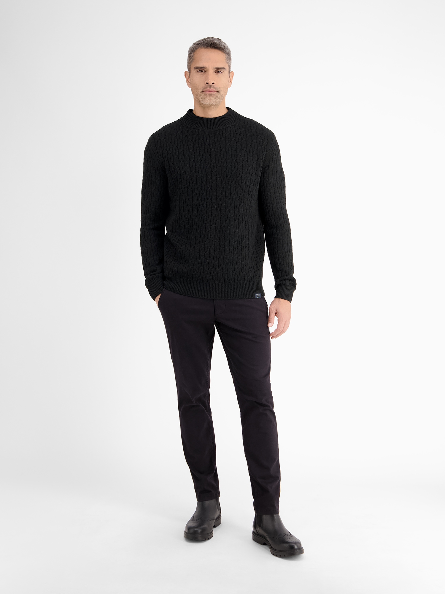 LERROS Strickpullover »LERROS Cable-Strickpullover mit Turtleneck«
