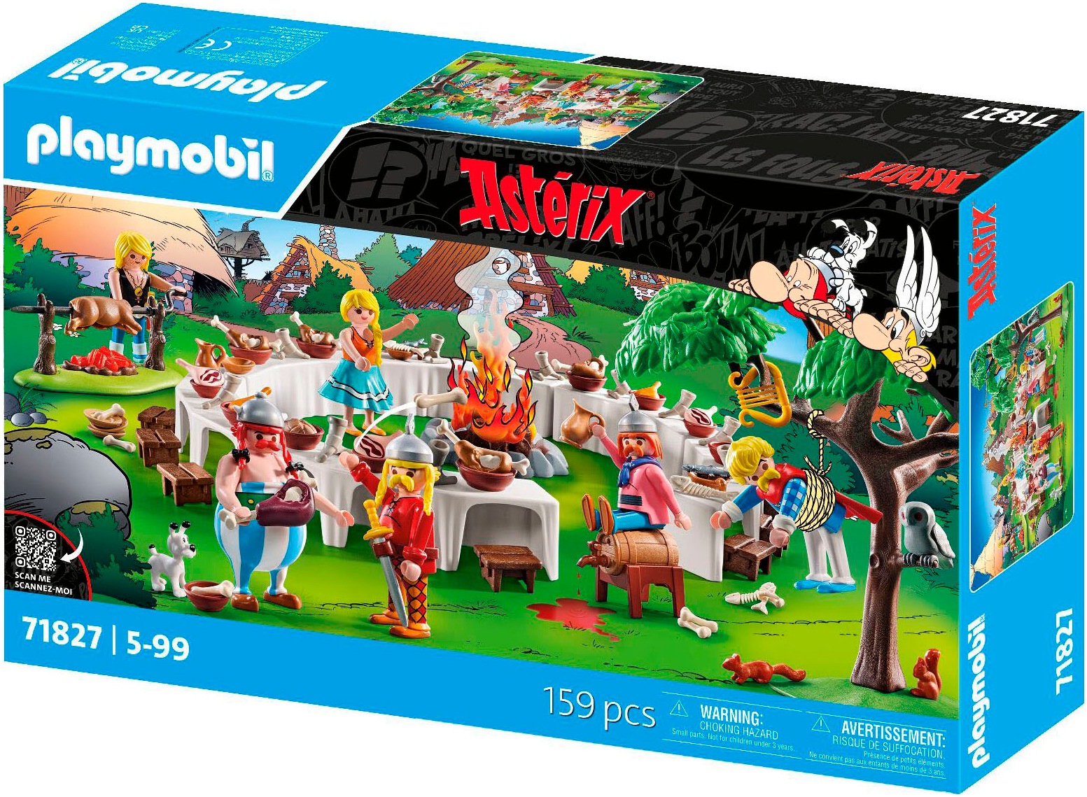 Playmobil® Konstruktions-Spielset »Asterix: Das Dorfbankett (71827), Playmobil Asterix«, (159 St.), Made in Europe