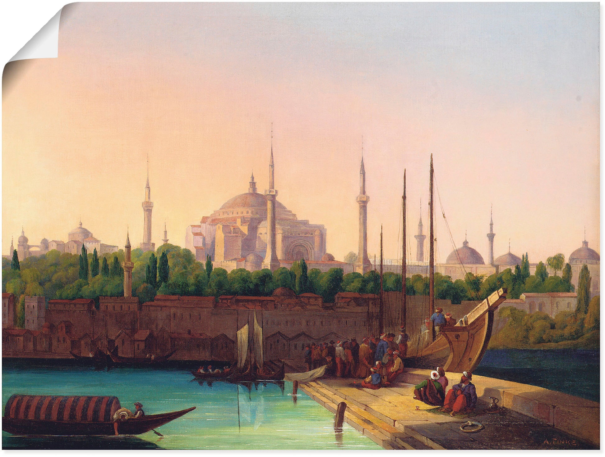 Artland Wandbild »Hagia Sophia, Istanbul.«, Gebäude, (1 St.), als Leinwandb günstig online kaufen