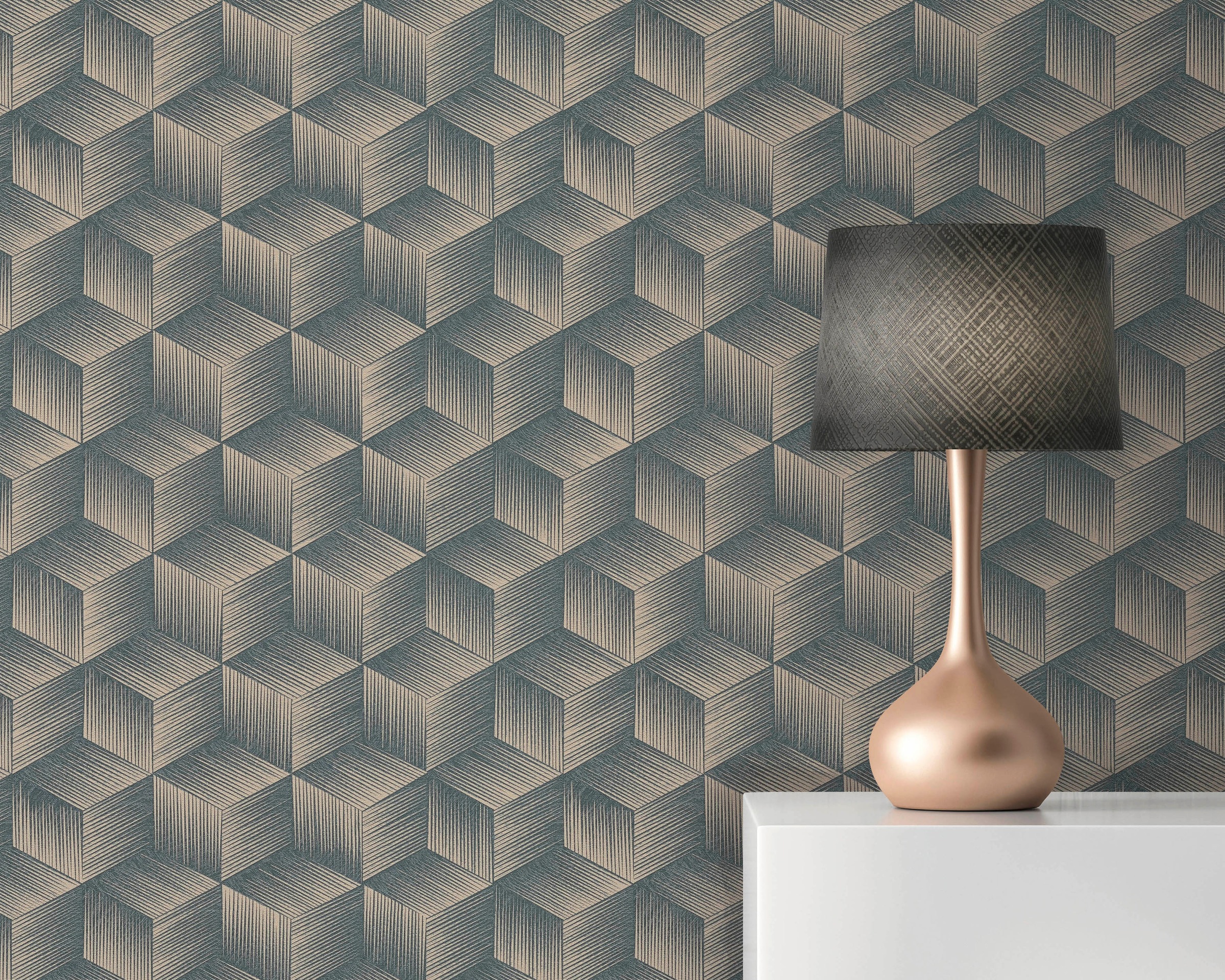 A.S. Création Vliestapete »Natural Living 3D Tapete«, matt-gemustert-neutral, 3D Tapete Vlies Vlies Wand Tapeten Wohnzimmer Schlafzimmer Küche Optik