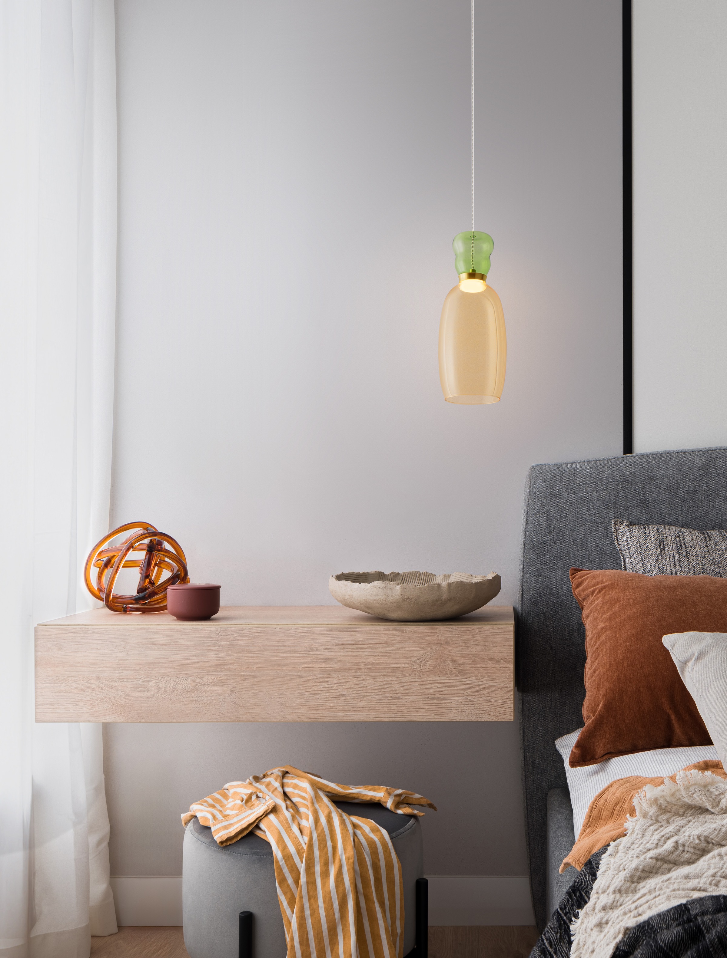 Nova Luce Pendelleuchte »PLUMA«, 1 flammig