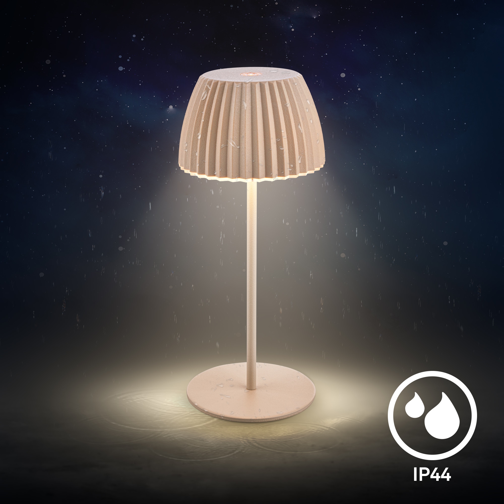 Briloner Leuchten LED Tischleuchte »Akku LED Tischleuchte, mini, beige«