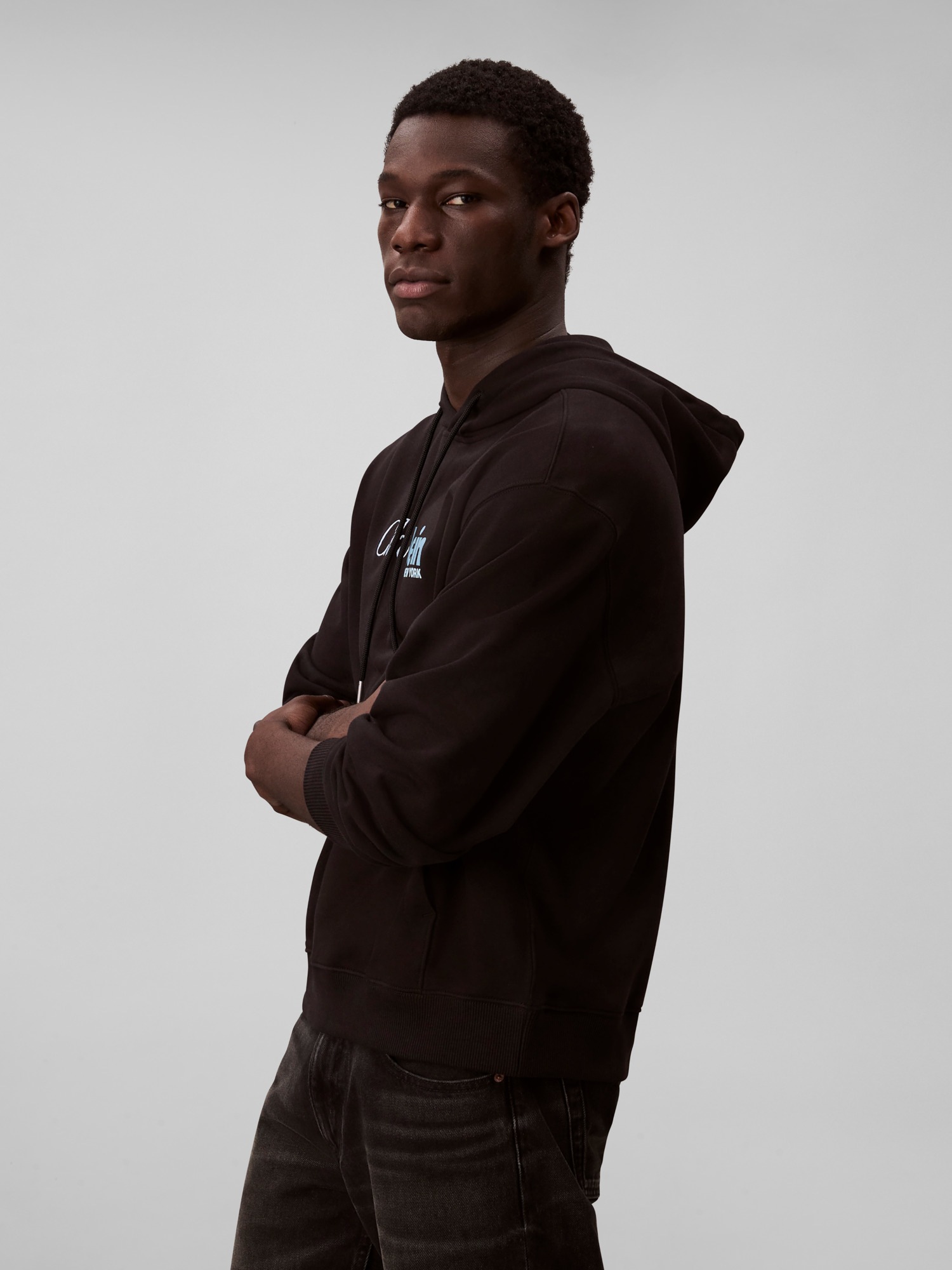 Calvin Klein Kapuzensweatshirt »LS EU 350TERRY CURSIVE GRAPHIC H«, regular fit, Logo-Schriftzug