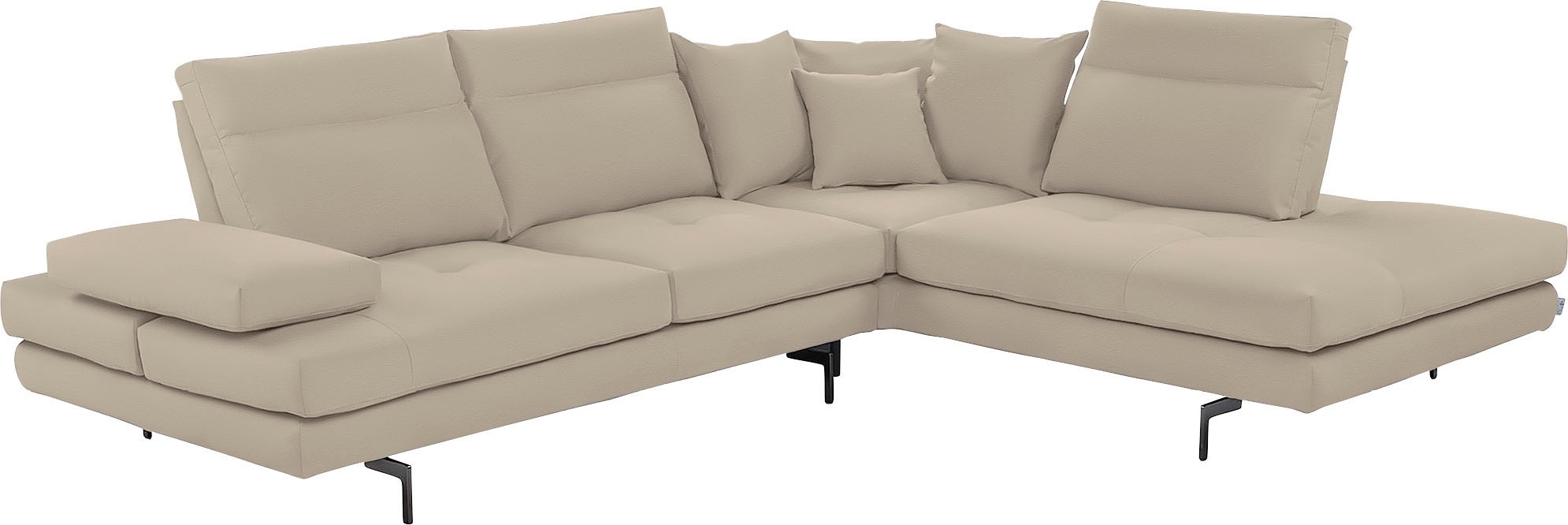 CALIA ITALIA Ecksofa »Toby Wing, Komfortsofa mit Sitzkomfort der Extraklass günstig online kaufen