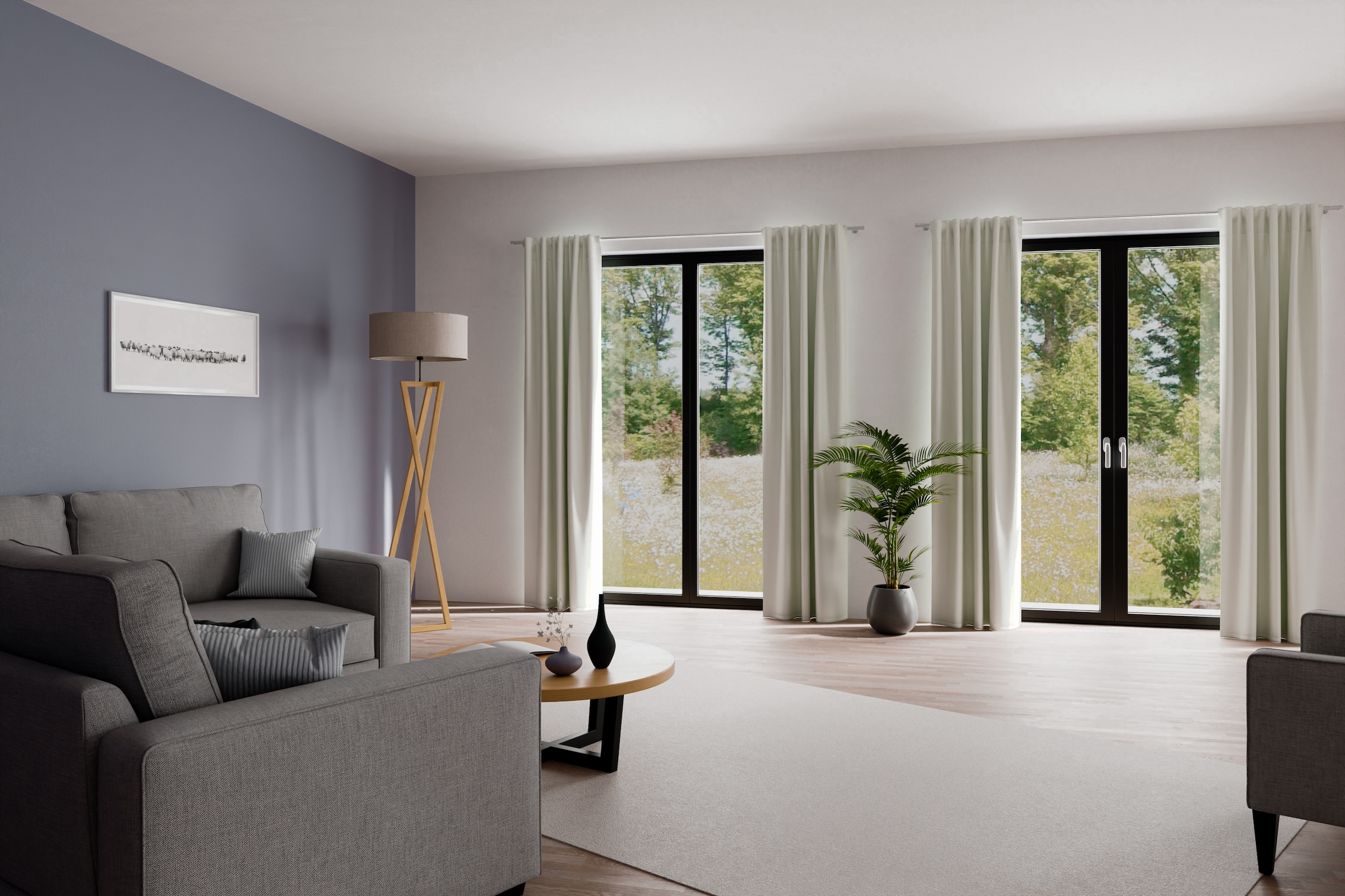 HOMING Vorhang »Galdin«, (1 St.), Verdunklungsvorhang, blickdicht, Thermo, Energiesparend