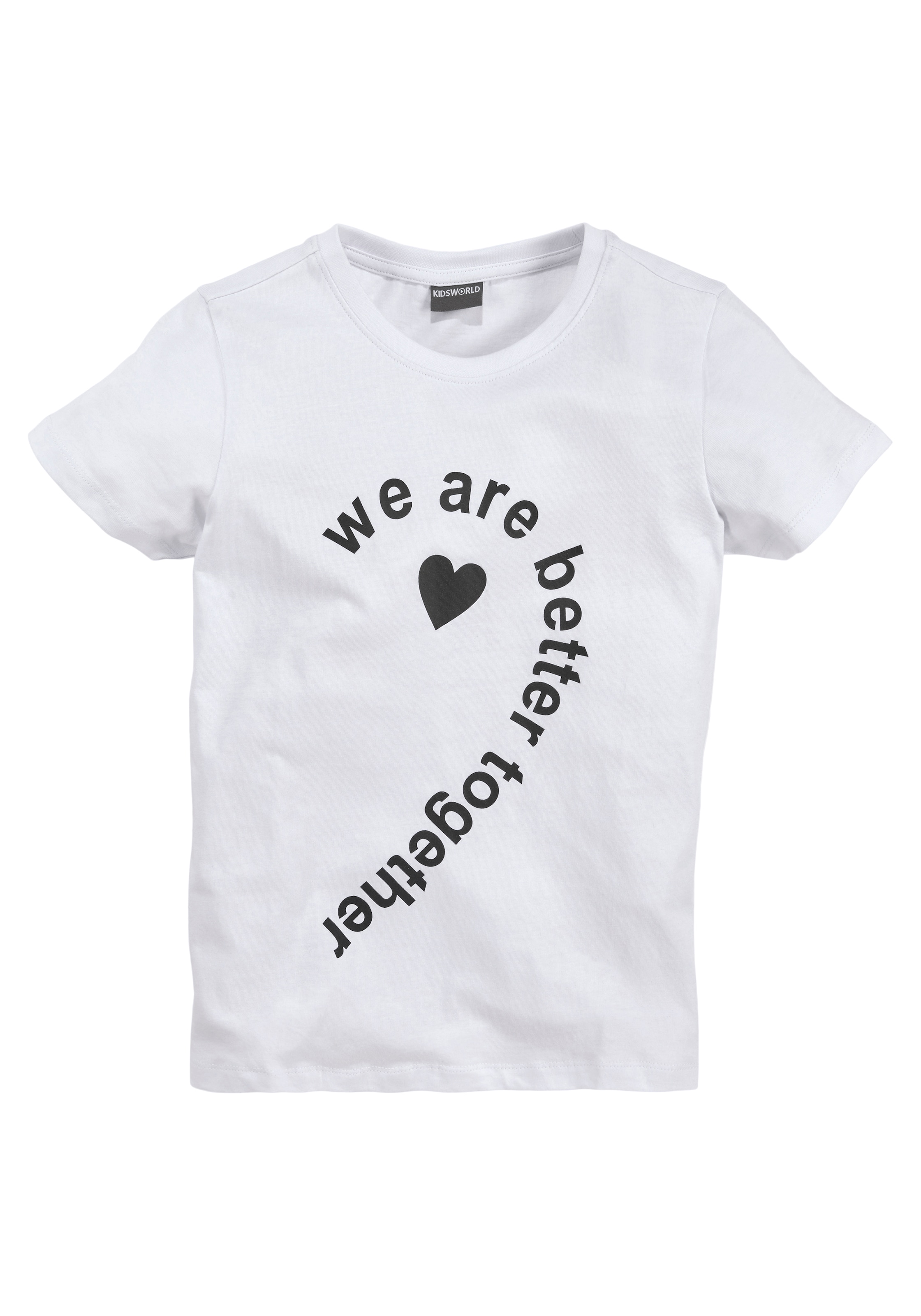 im (Packung, Basic tlg.), together«, Form are KIDSWORLD »we better T-Shirt jetzt %Sale 2