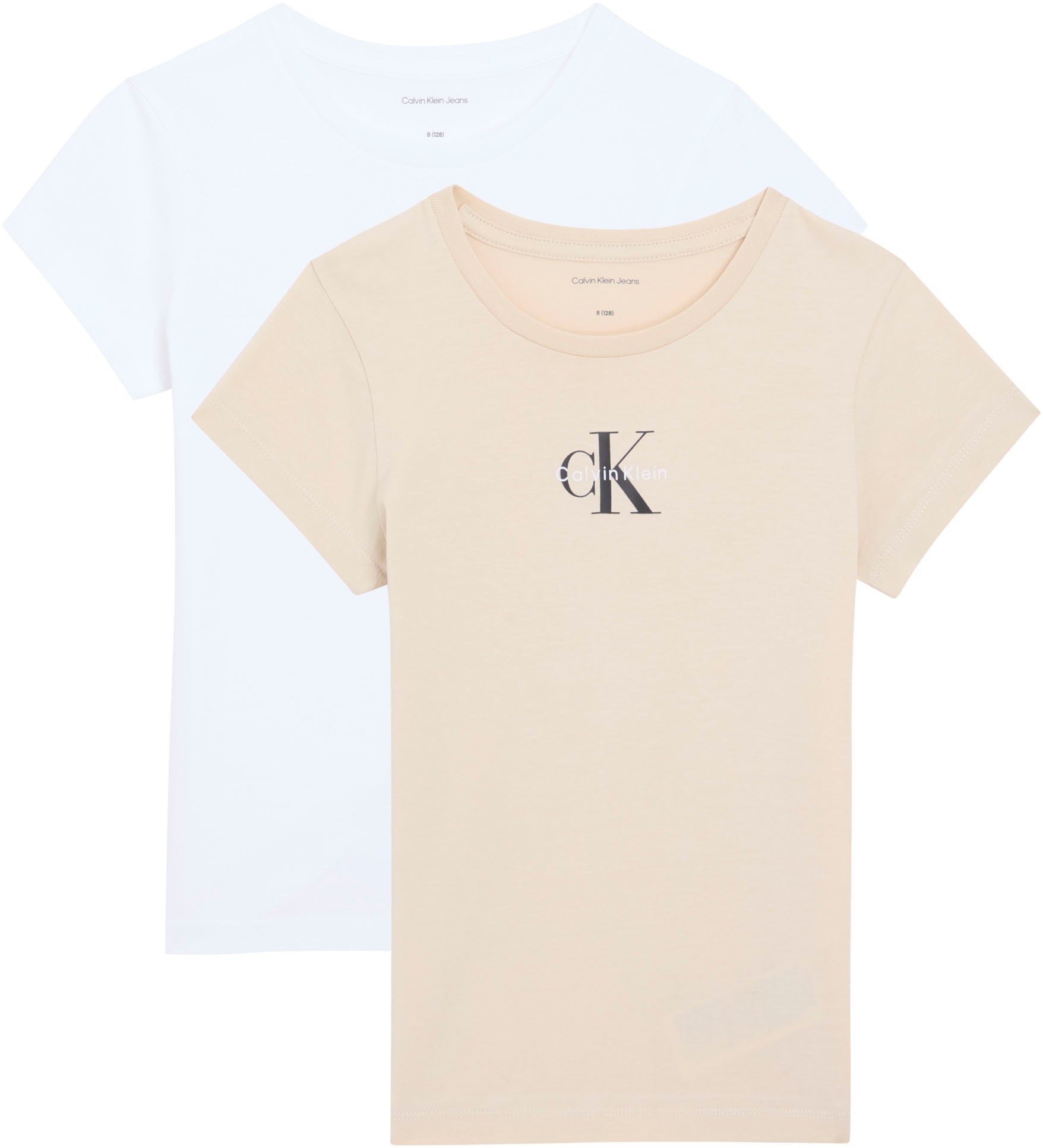 Calvin Klein Jeans T-Shirt »2-PACK TEE« Set, 2 Regular fit mit Markenlogo