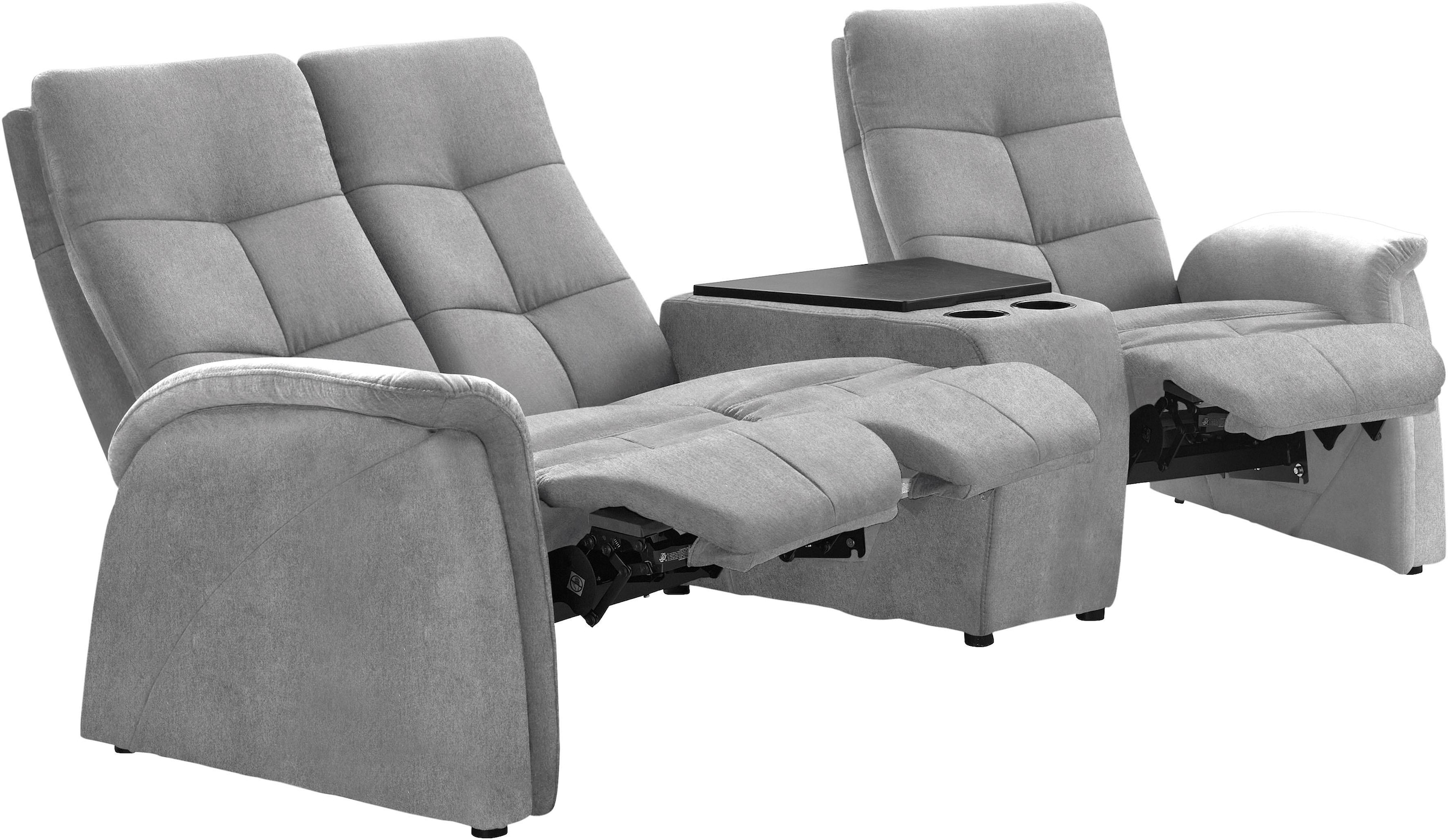 exxpo - sofa fashion 3-Sitzer »Tivoli, Kinosofa mit Relaxfunktion, mit Ablagetisch und Stauraum« bequem und komfortabel, hohe Rückenlehne