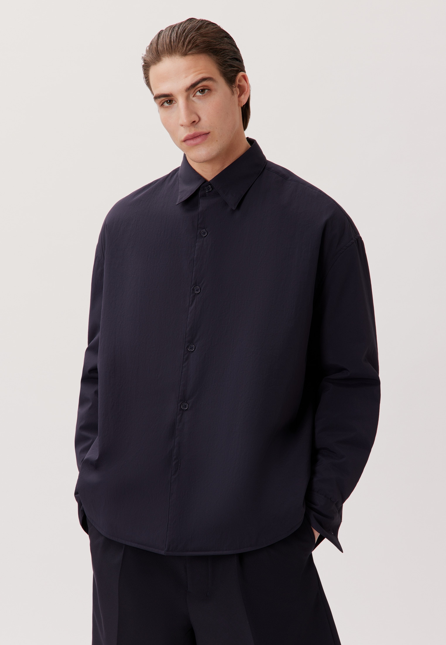 studio seidensticker Businesshemd »Studio« Oversized 1/1 Kentkragen Uni