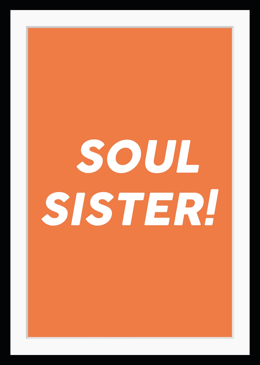 queence Bild »SOUL SISTER!«, Sprüche-Schriftzug-Schriftzüge, HD Premium Pos günstig online kaufen