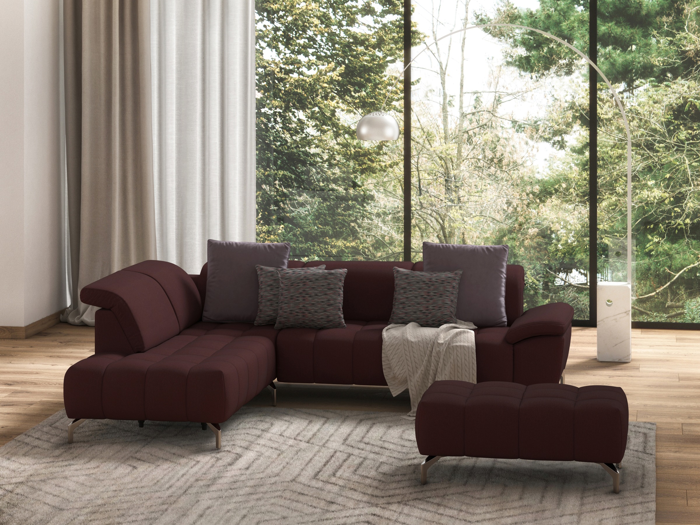 sit&more Hocker »Cool«, mit silberfarbenen Füßen