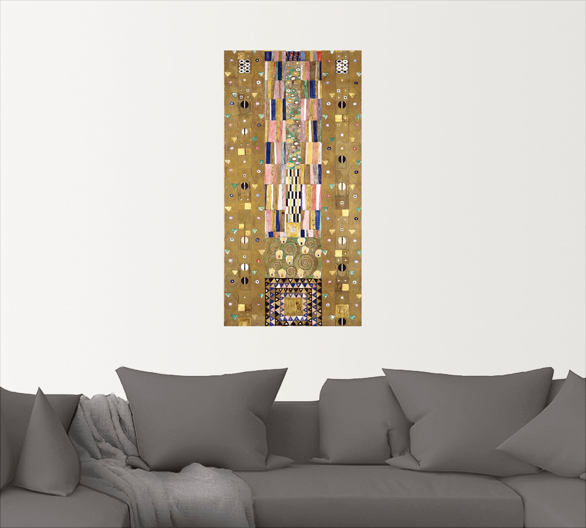 Artland Wandbild »Werkvorlage zum Stocletfries. Schmalwand«, Muster, (1 St.), als Leinwandbild, Poster, Wandaufkleber in verschied. Größen