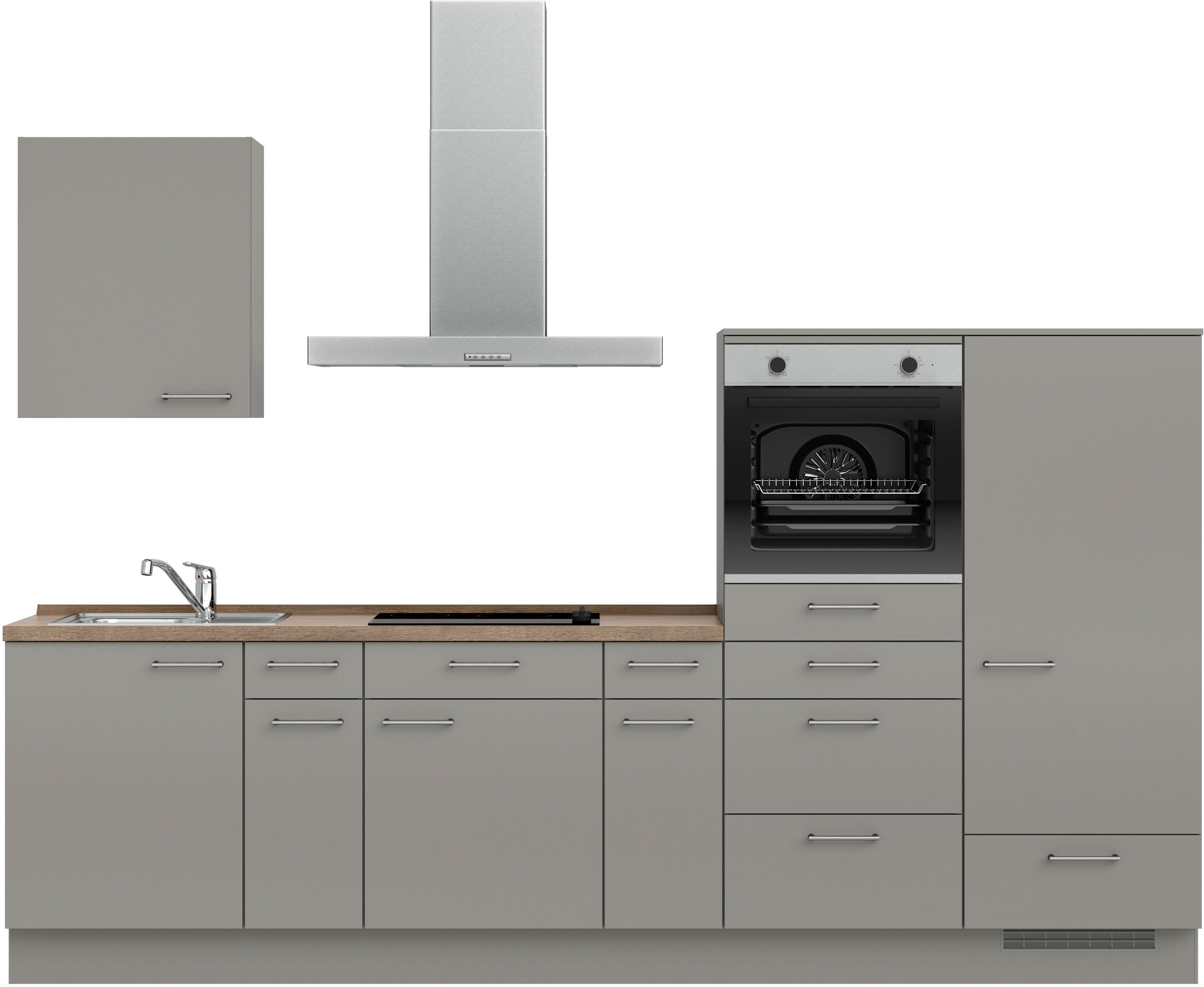 nobilia® Küchenzeile »"Laser I", Ausrichtung wählbar, Breite 300 cm« vormon günstig online kaufen