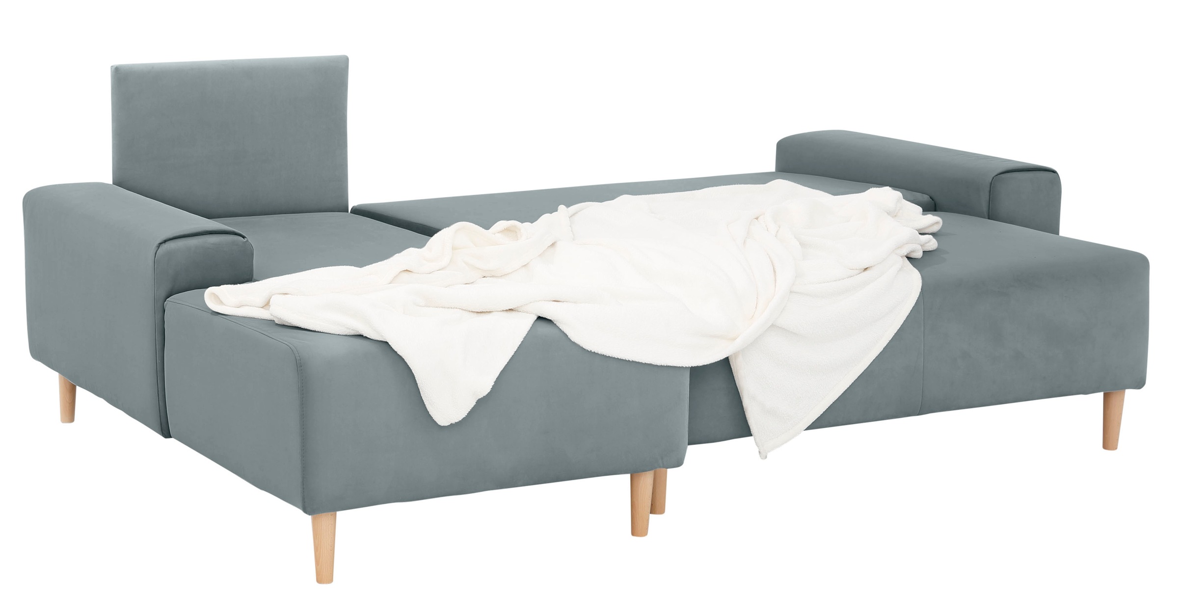 INOSIGN Ecksofa »Samu L-Form«, wahlweise mit Bettfunktion und Bettkasten