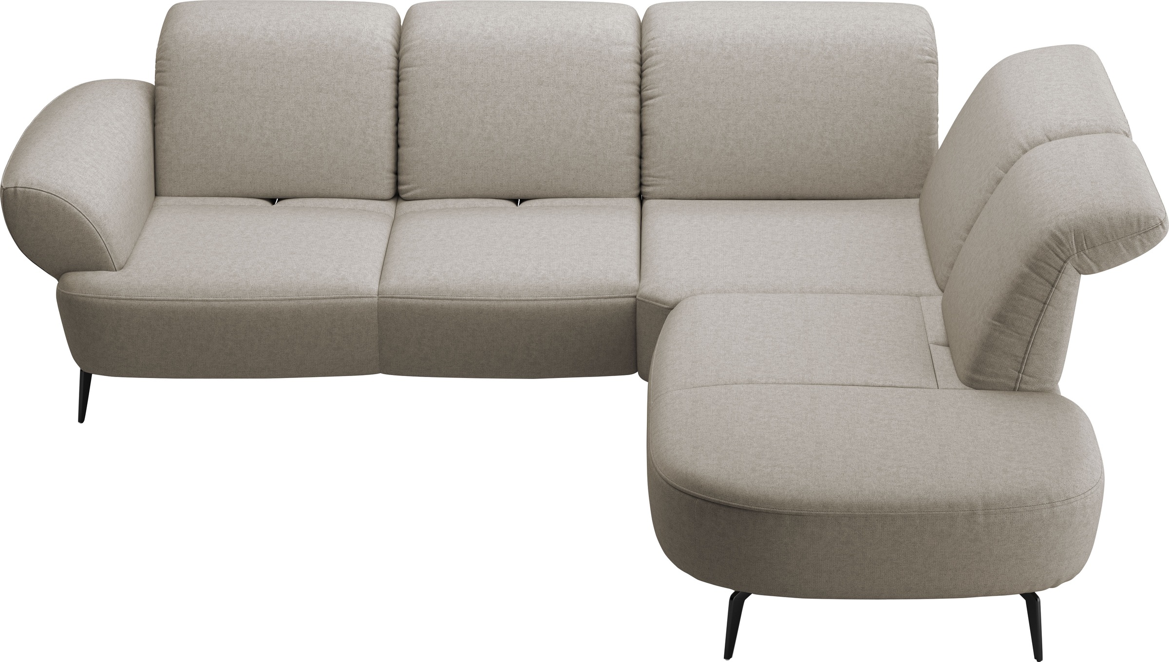 sit&more Ecksofa »Dance«, inkl.System Click&Seat und Sitztiefenverstellung