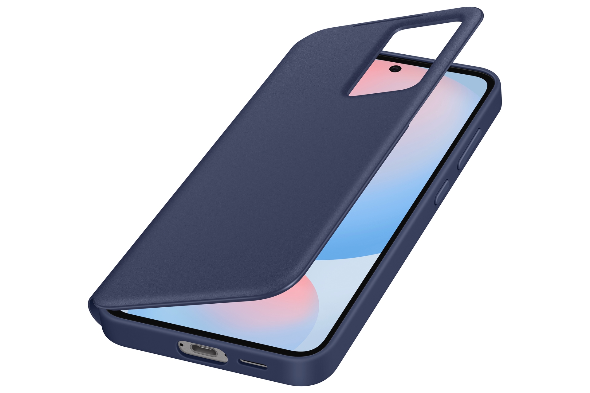 Samsung Handyhülle »Smart View Wallet Case für Samsung Galaxy S24 FE«, Backcover, Schutzhülle, Handyschutzhülle, Case, Schutzcase, stoßfest