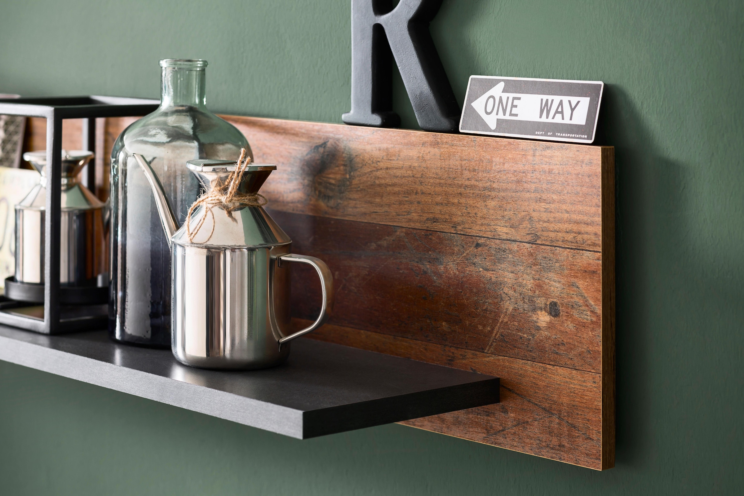 INOSIGN Wohnwand »Ilana«, (Set, 4 St.), moderne Wohnwand im Industrial Style - Beleuchtung optional