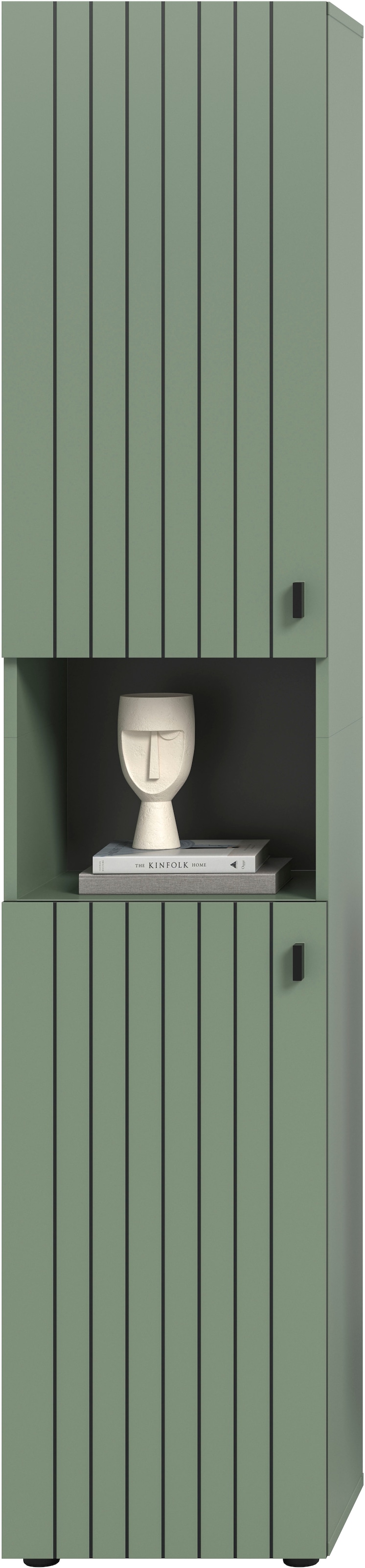 INOSIGN Garderobenschrank »TATIO, Höhe 192 cm, Rillenoptik, 2 Türen, offenes Fach« 1 Stk. tlg. Garderobenschrank, Flurschrank, Dielenschrank, Hochschrank