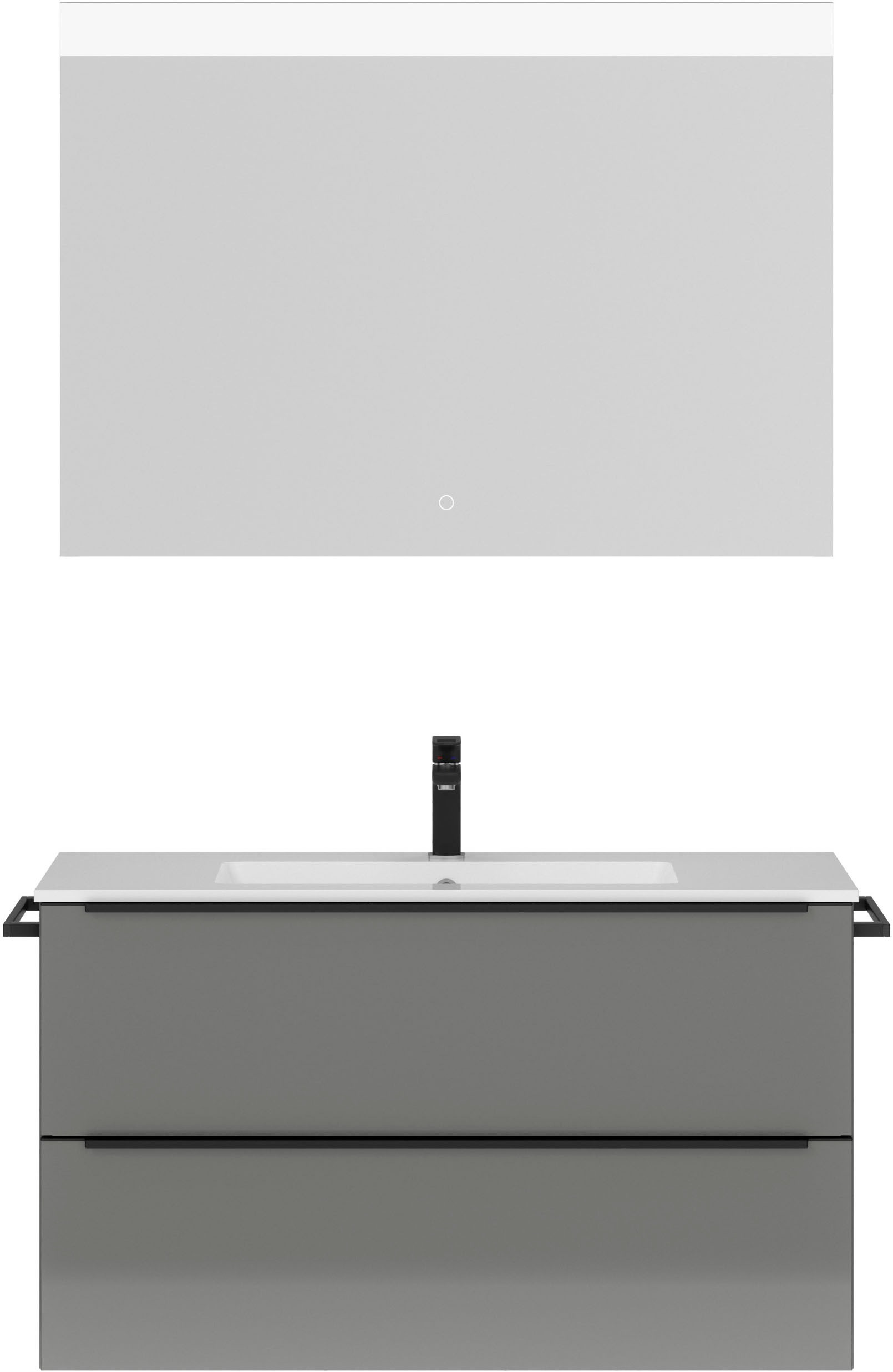 nobilia® Badmöbel-Set »Levere« vormontiert, mit Soft-Close, 2 Stk. tlg. günstig online kaufen