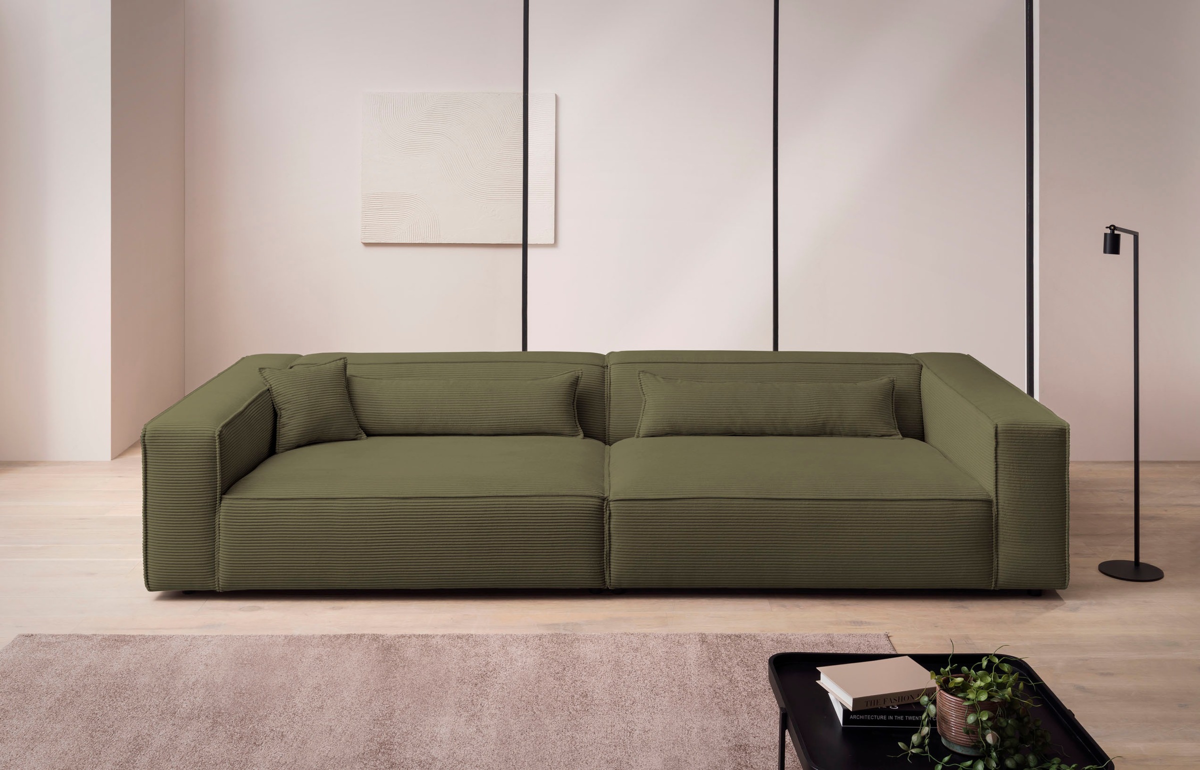 LeGer Home by Lena Gercke 3-Sitzer »PIARA, XXL Sofa mit Kedernaht, Big-Sofa günstig online kaufen