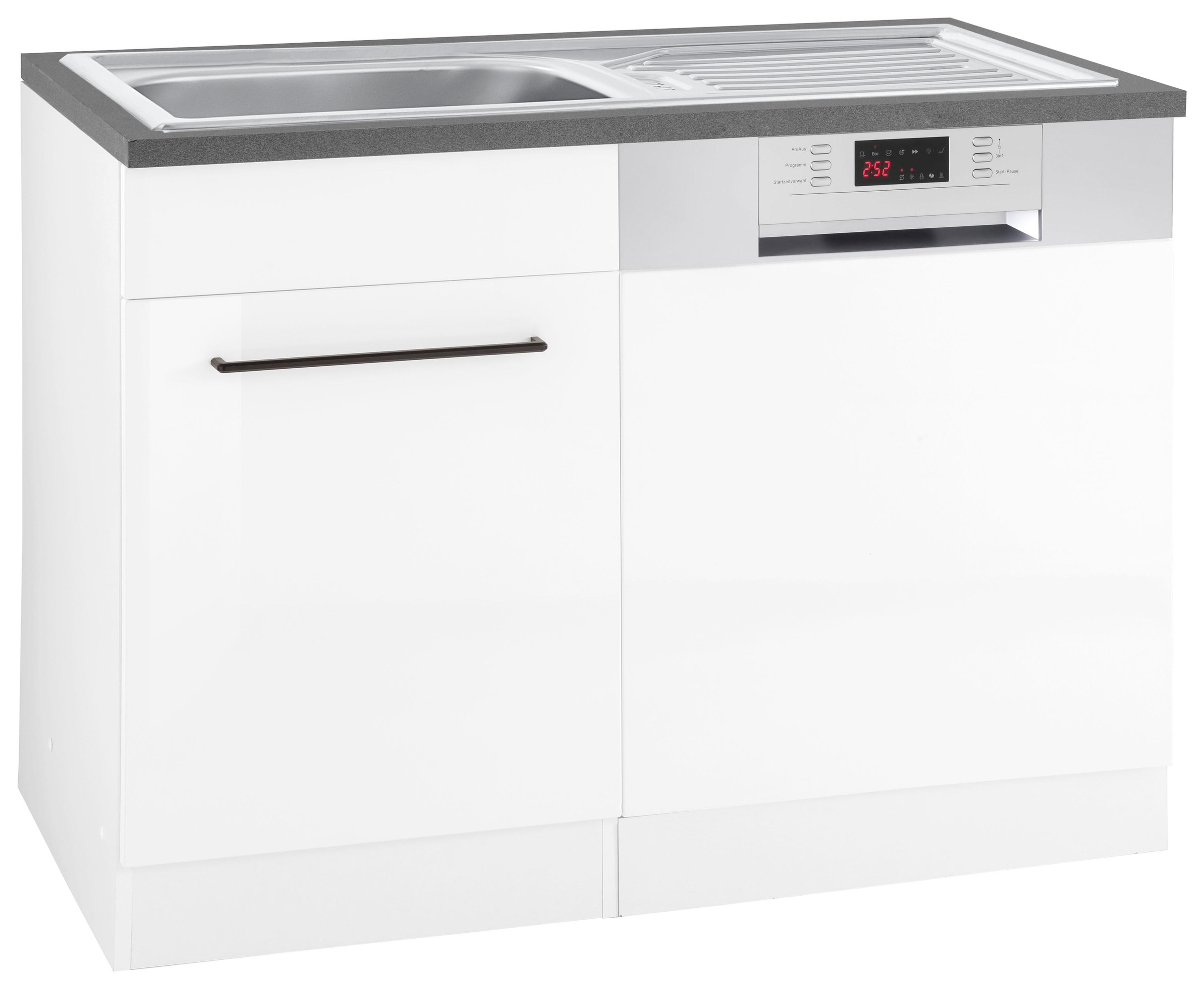 KOCHSTATION Spülenschrank »KS-Tulsa«, 110 cm breit, inkl. Tür/Sockel für Einbaugeschirrspüler, Metallgriff