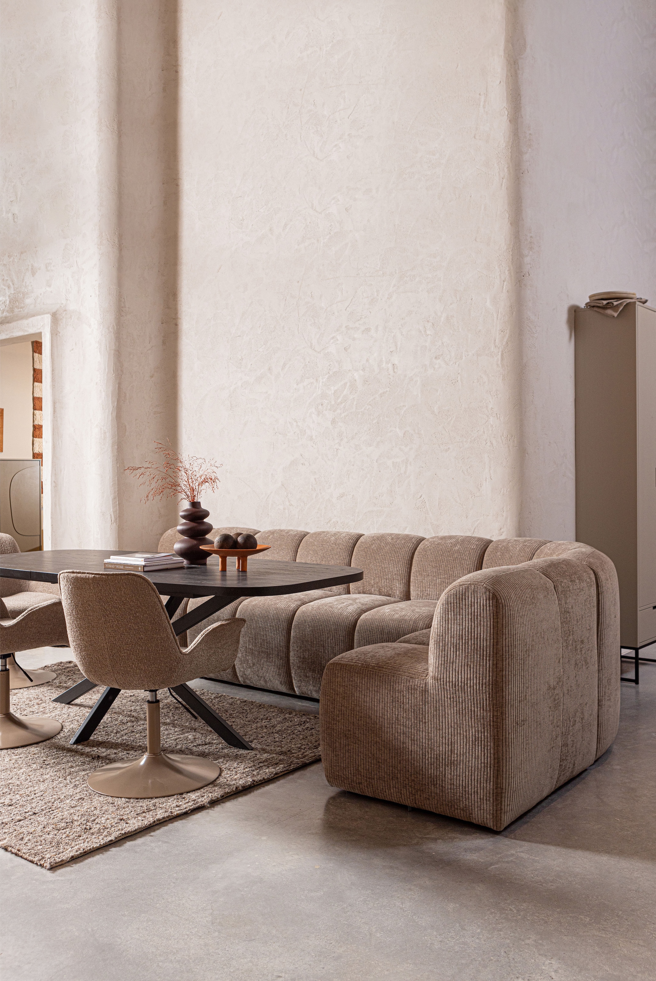 WOOOD Sofa-Eckelement »Mojo mit Rückenlehne und Jacquard-Rippenbezug B 83 x T 83 x H 83 cm« Ausgezeichnete Verschleißfestigkeit, Tragkraft 120 kg, kombinierbar