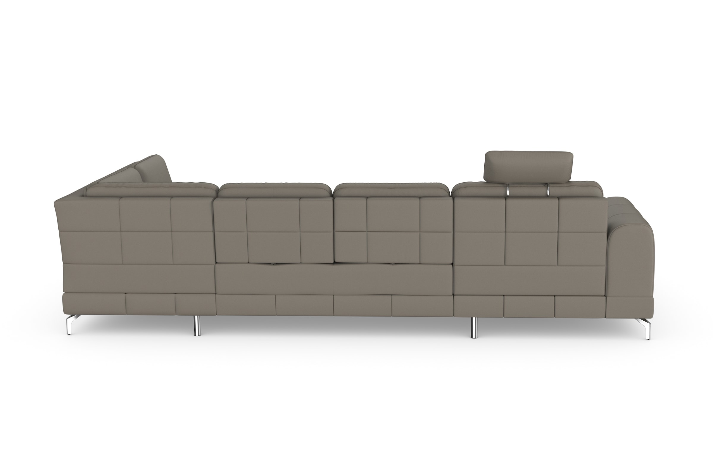 sit&more Wohnlandschaft »Bendigo U-Form«, inklusive Sitztiefenverstellung, Bodenfreiheit 12 cm, in 2 Fußfarben