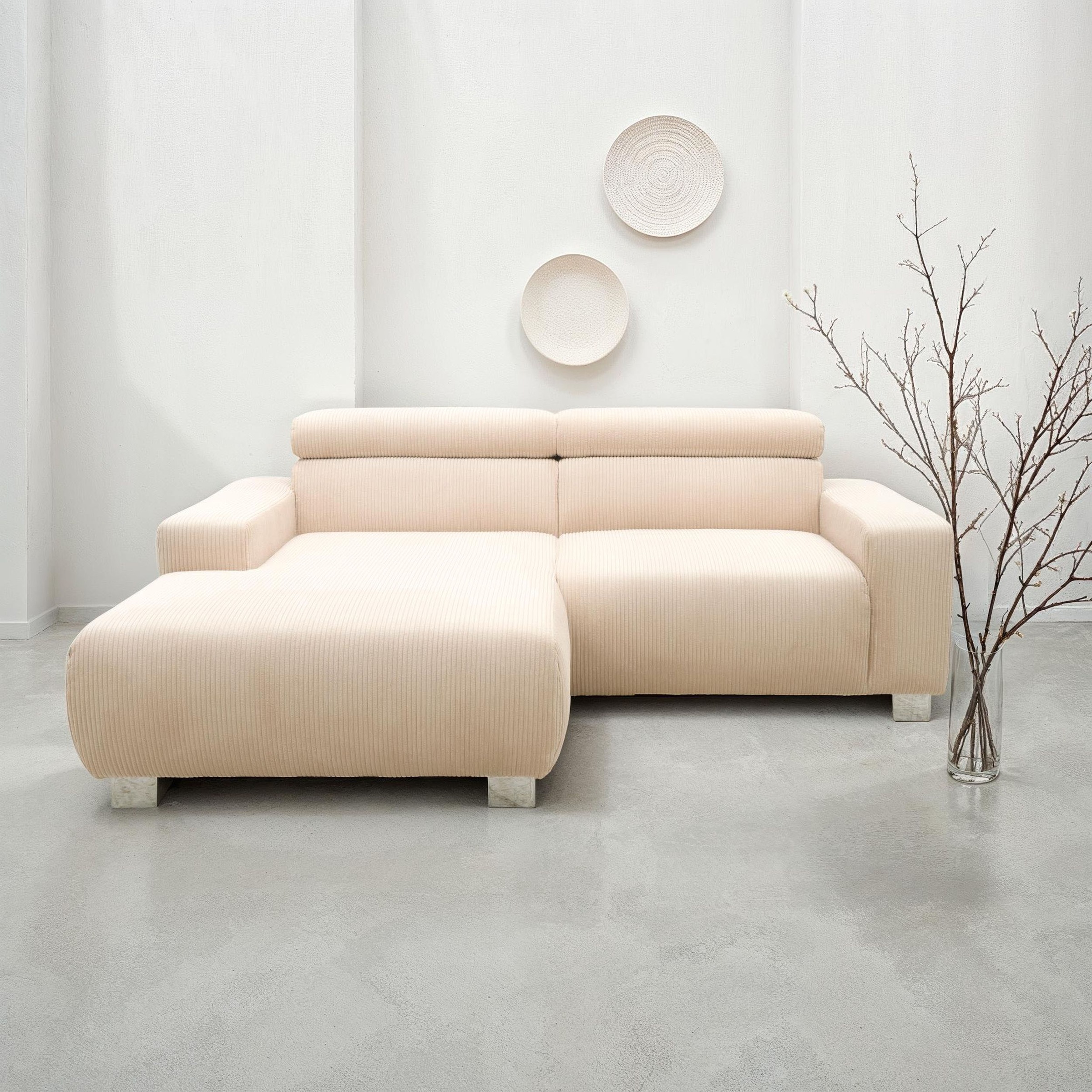 DOMO collection Ecksofa »100030 inkl. Kopfteilverstellung, guter Sitzkomfor günstig online kaufen