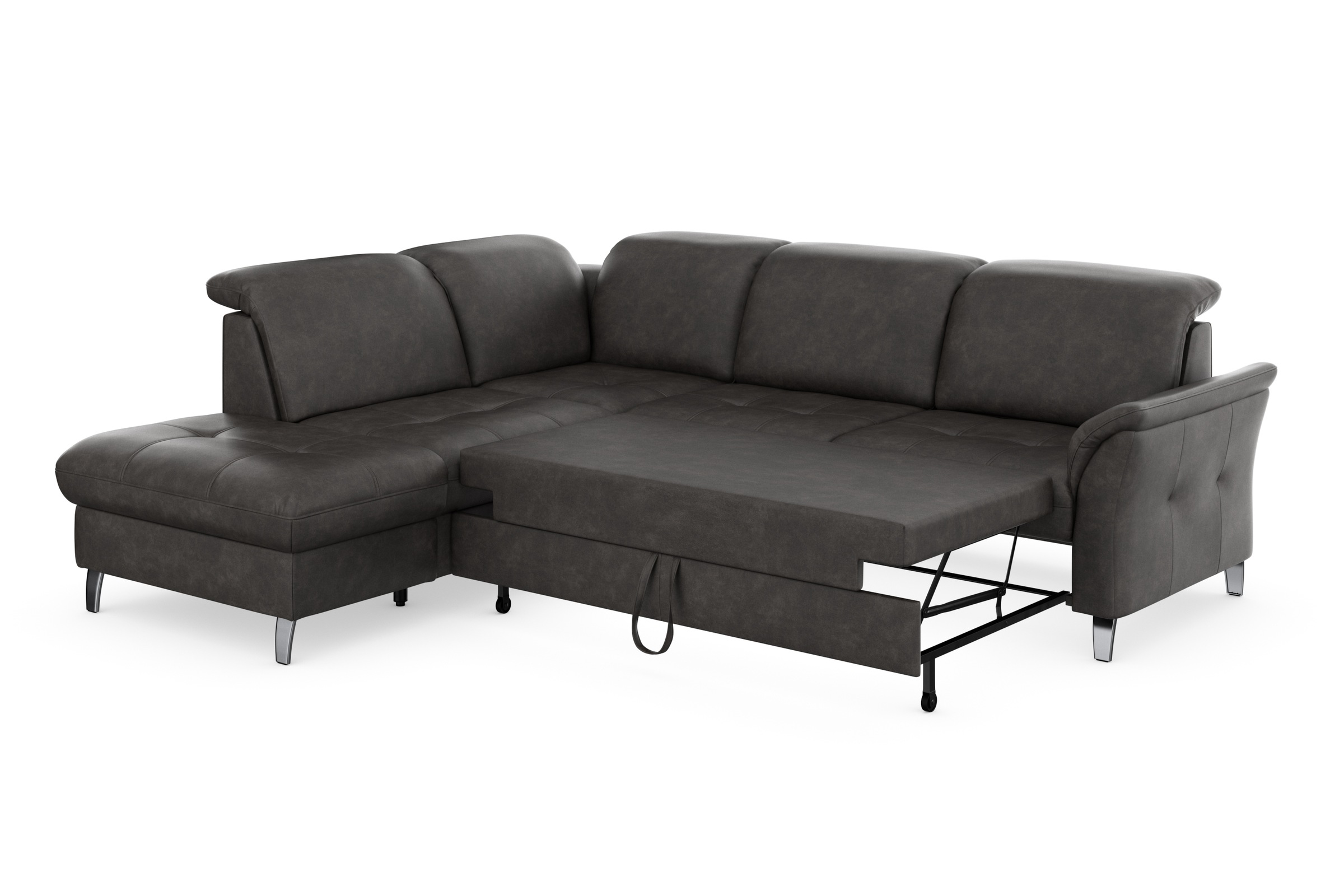 sit&more Ecksofa »Maggiore L-Form«, wahlweise mit Kopfteilverstellung, Bettfunktion und Stauraum