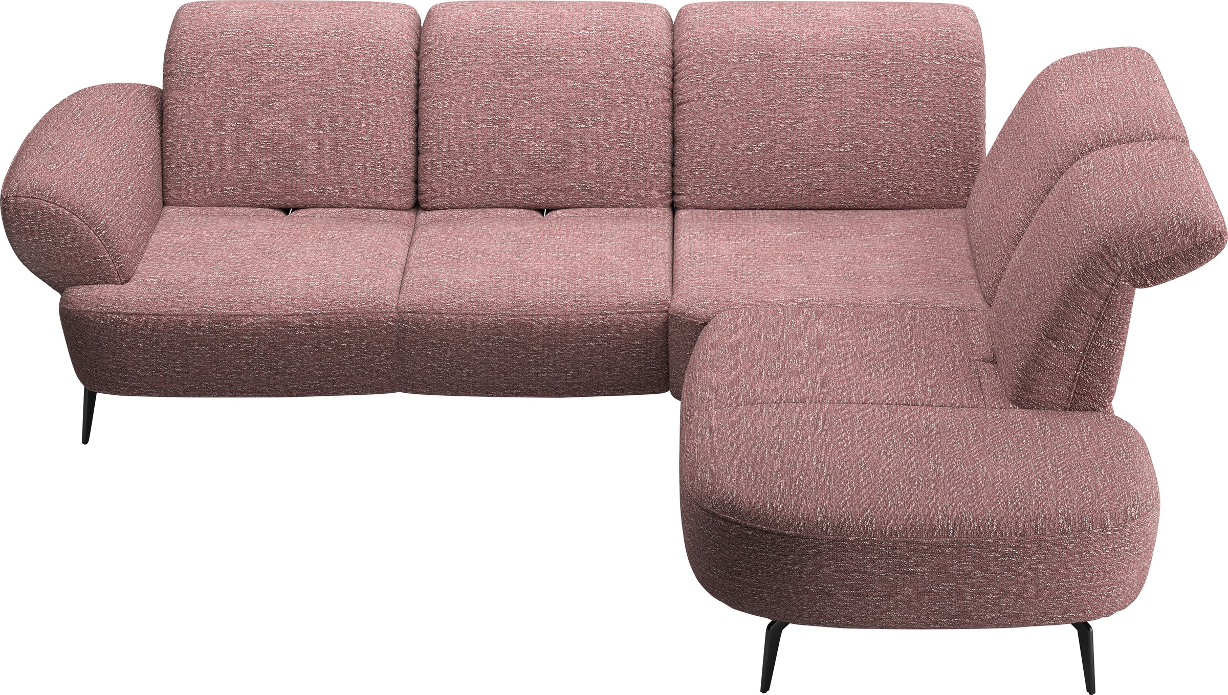 sit&more Ecksofa »Dance, L-Form, inkl. Sitztiefenverstellung«, inkl. Click&Seat, optional mit Kopfteilverstellung